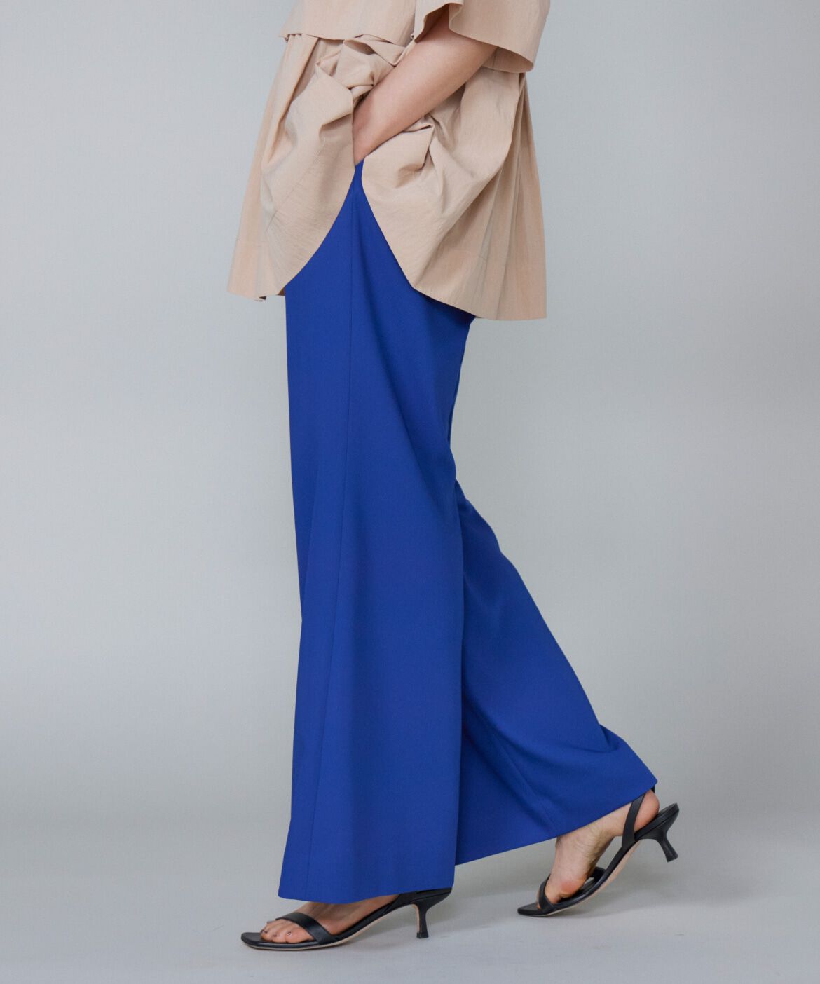 Le Souk「《大きいサイズ》イージーパンツ」|その他|ブルー1