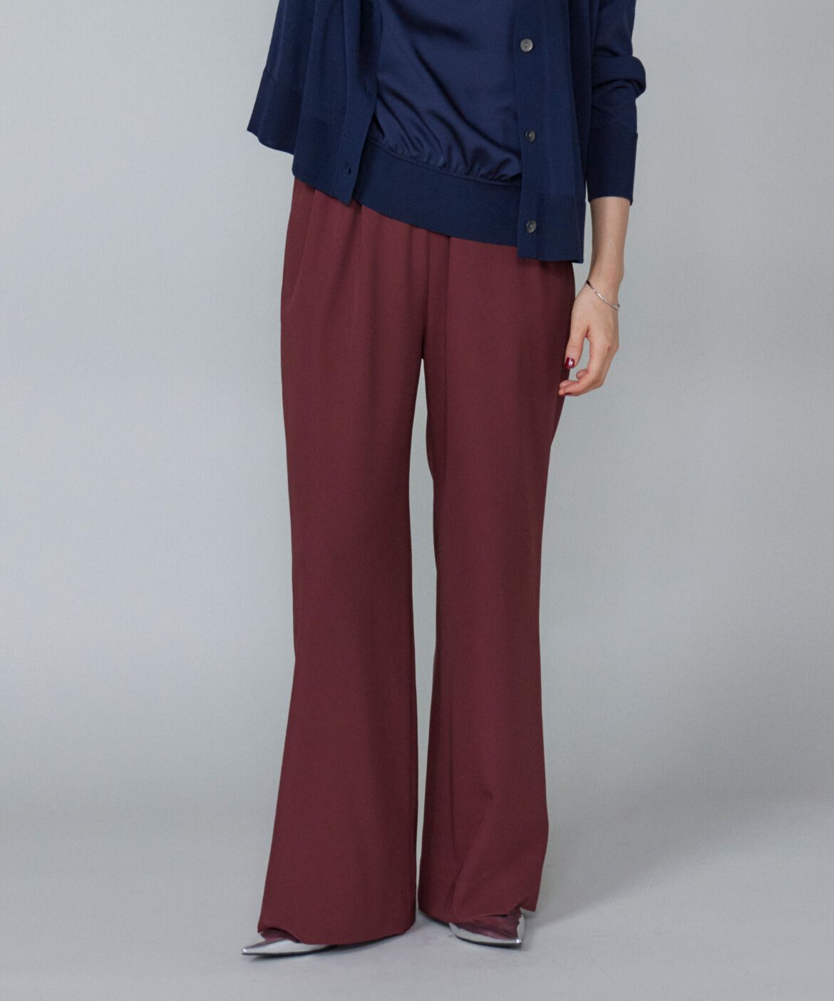 Le Souk「《大きいサイズ》イージーパンツ」|その他|ボルドー4