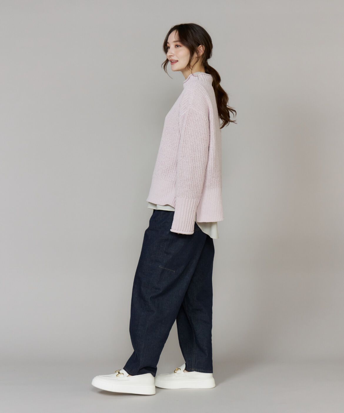 DAY by DAY it&rsquo;s international「ラメモール畦編みハイネックニット」|ニット・セーター|