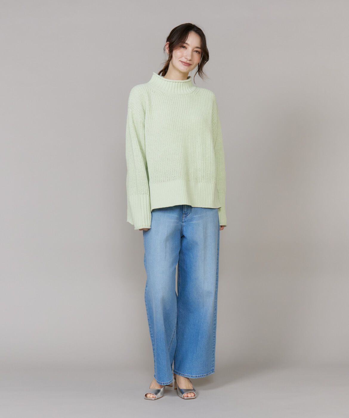 DAY by DAY it&rsquo;s international「ラメモール畦編みハイネックニット」|ニット・セーター|