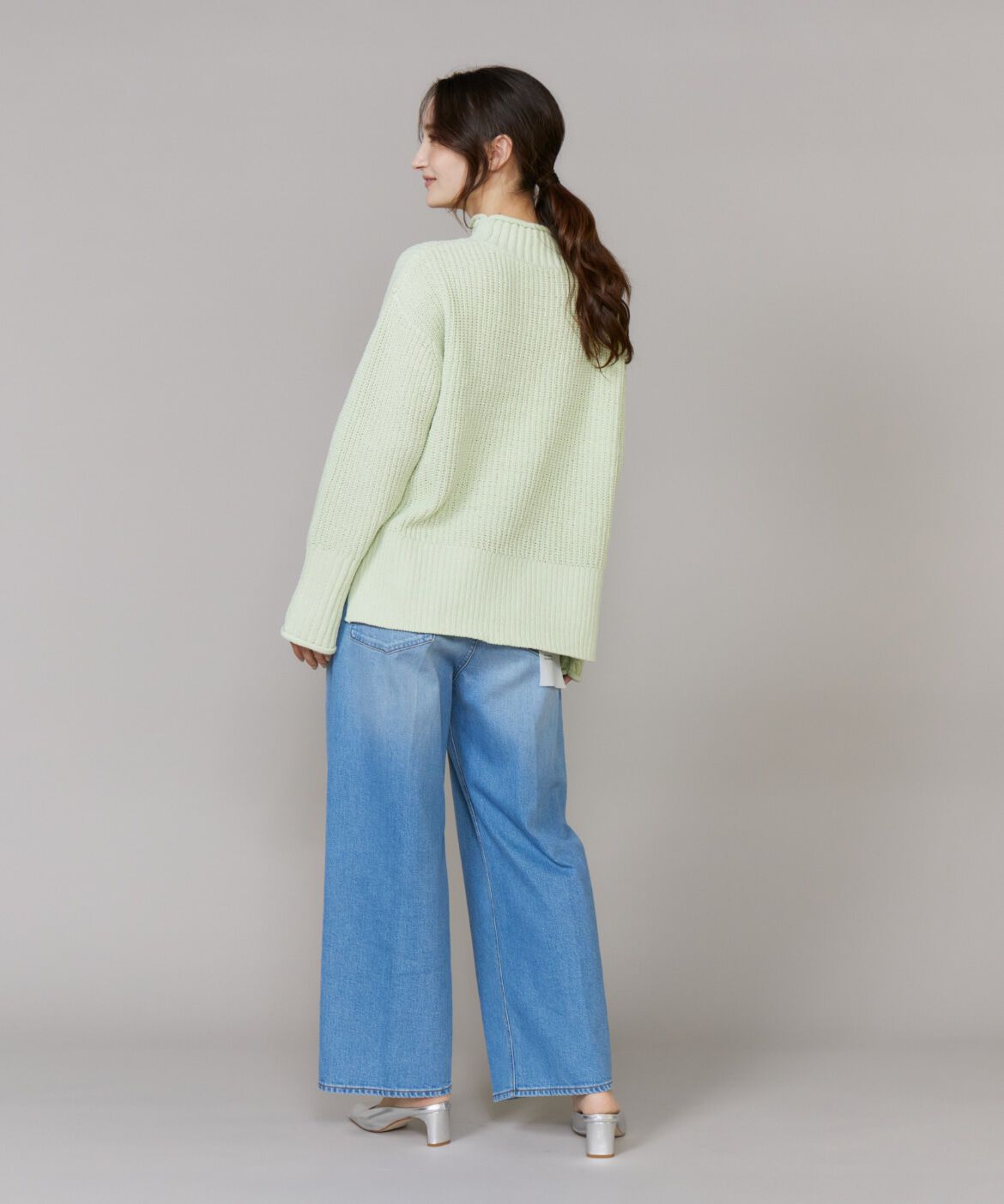 DAY by DAY it&rsquo;s international「ラメモール畦編みハイネックニット」|ニット・セーター|