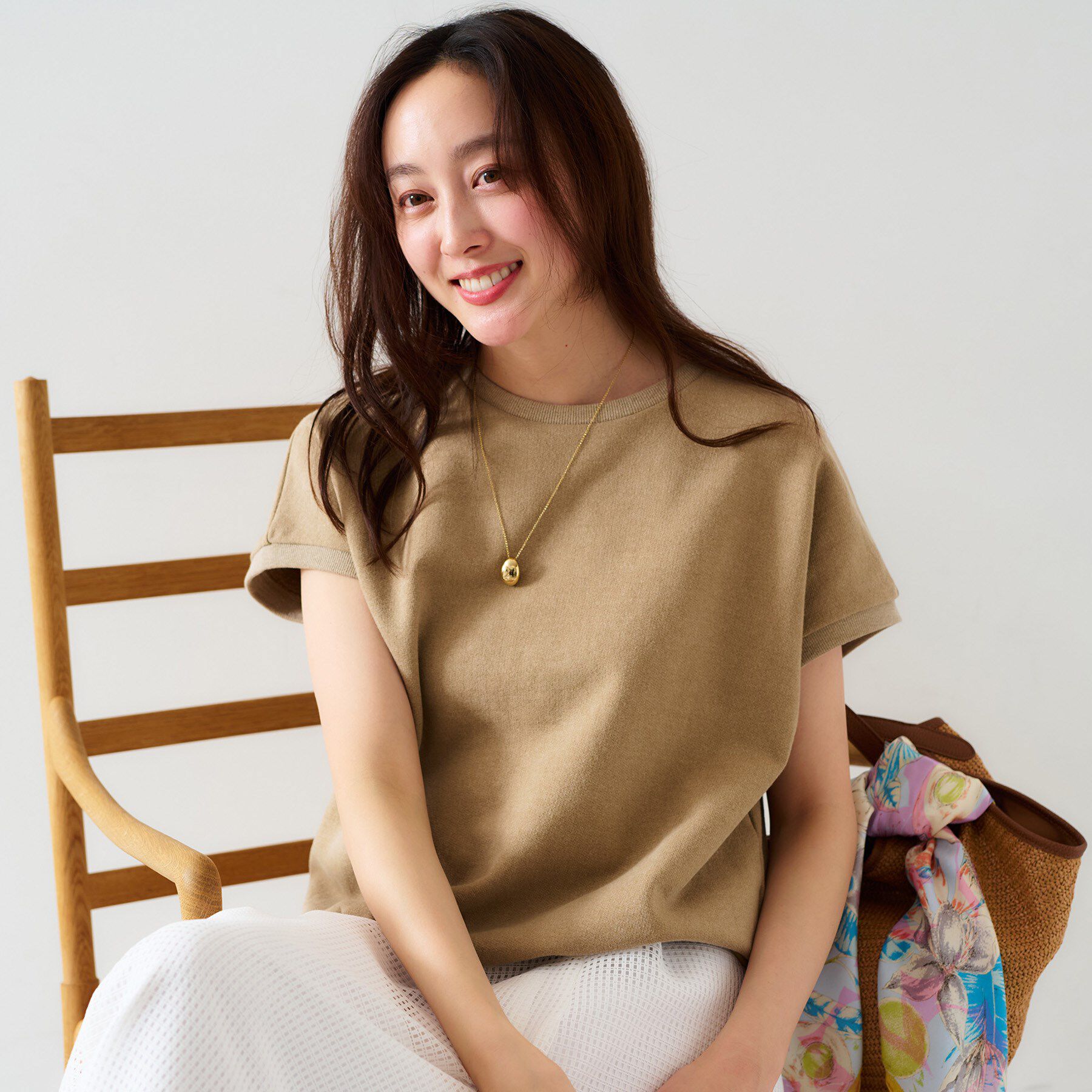 UNTITLED「【手洗い可】ヴィンテージライク スウェットトップス」|パーカー|ベージュ(052)