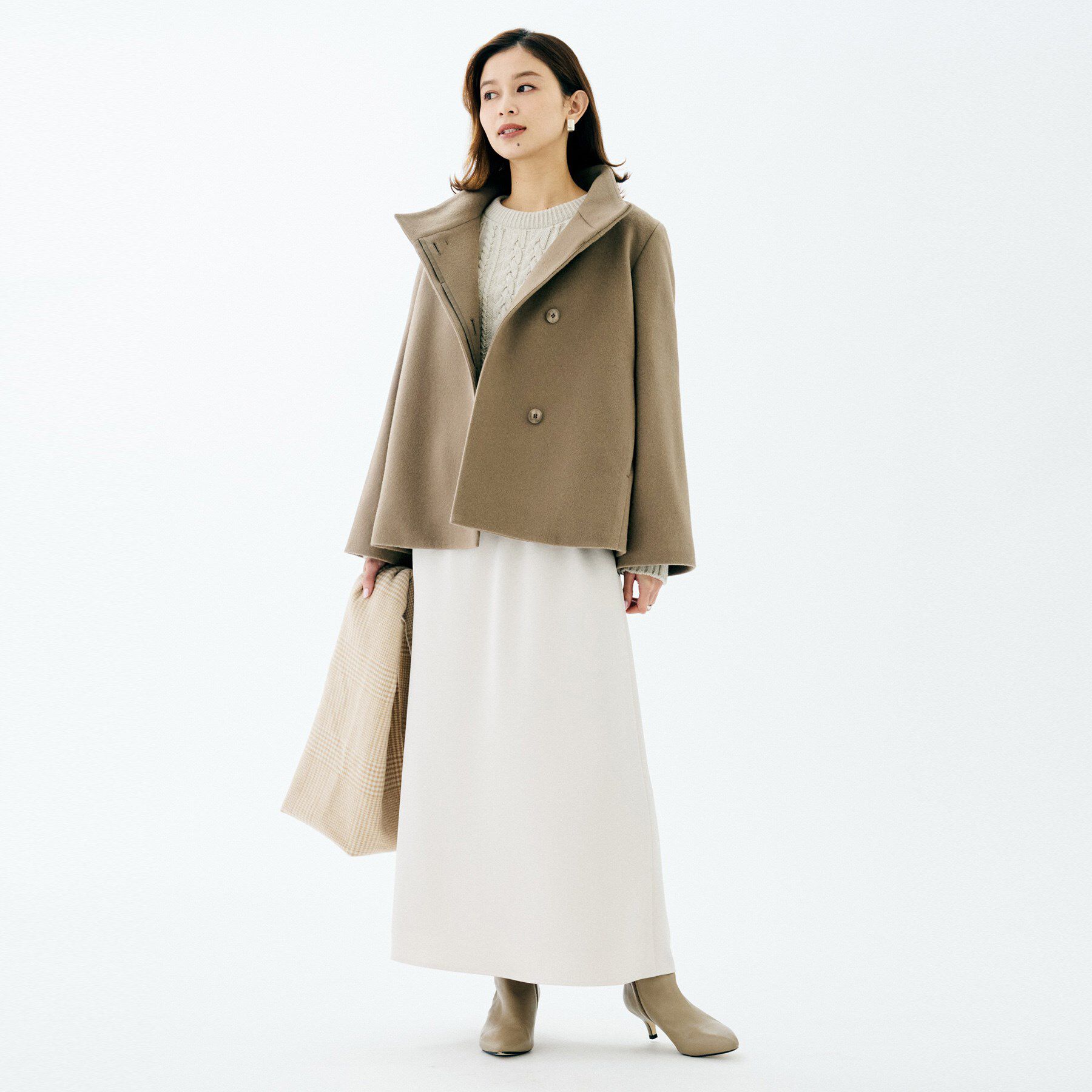 UNTITLED「【着回しが効く／オンオフアウター】ウールショートコート」|その他|