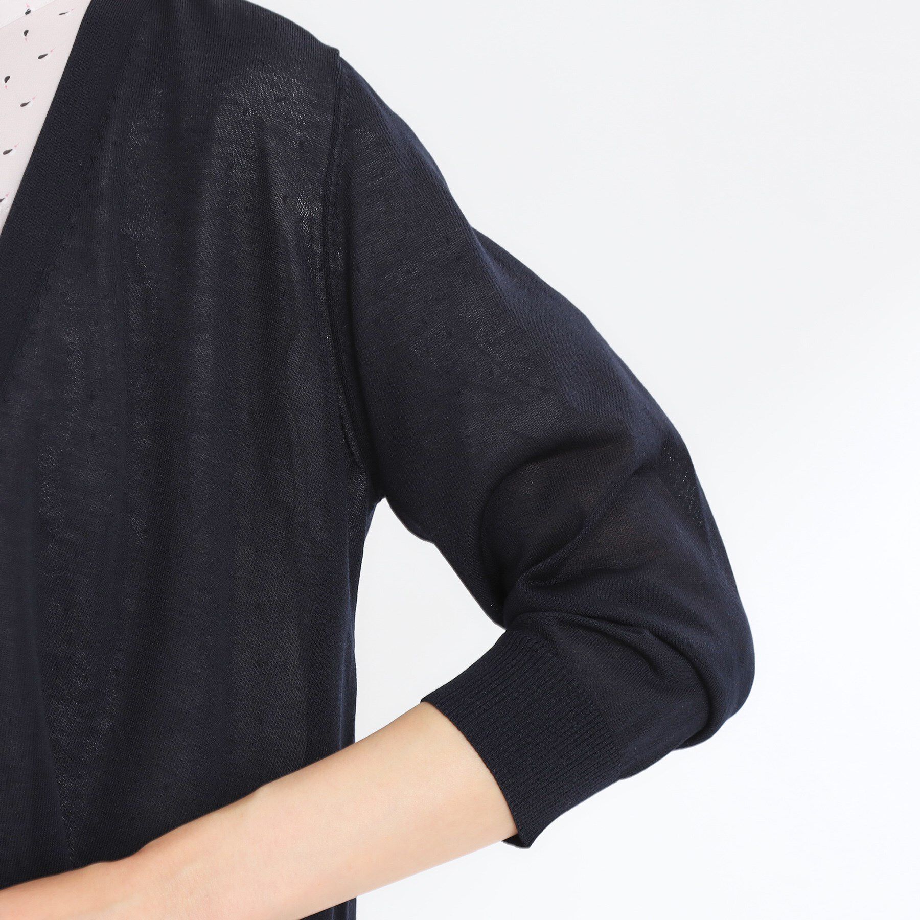 Reflect「【WEB先行カラーあり／手洗い可】涼しげスリットカーディガン」|カーディガン|