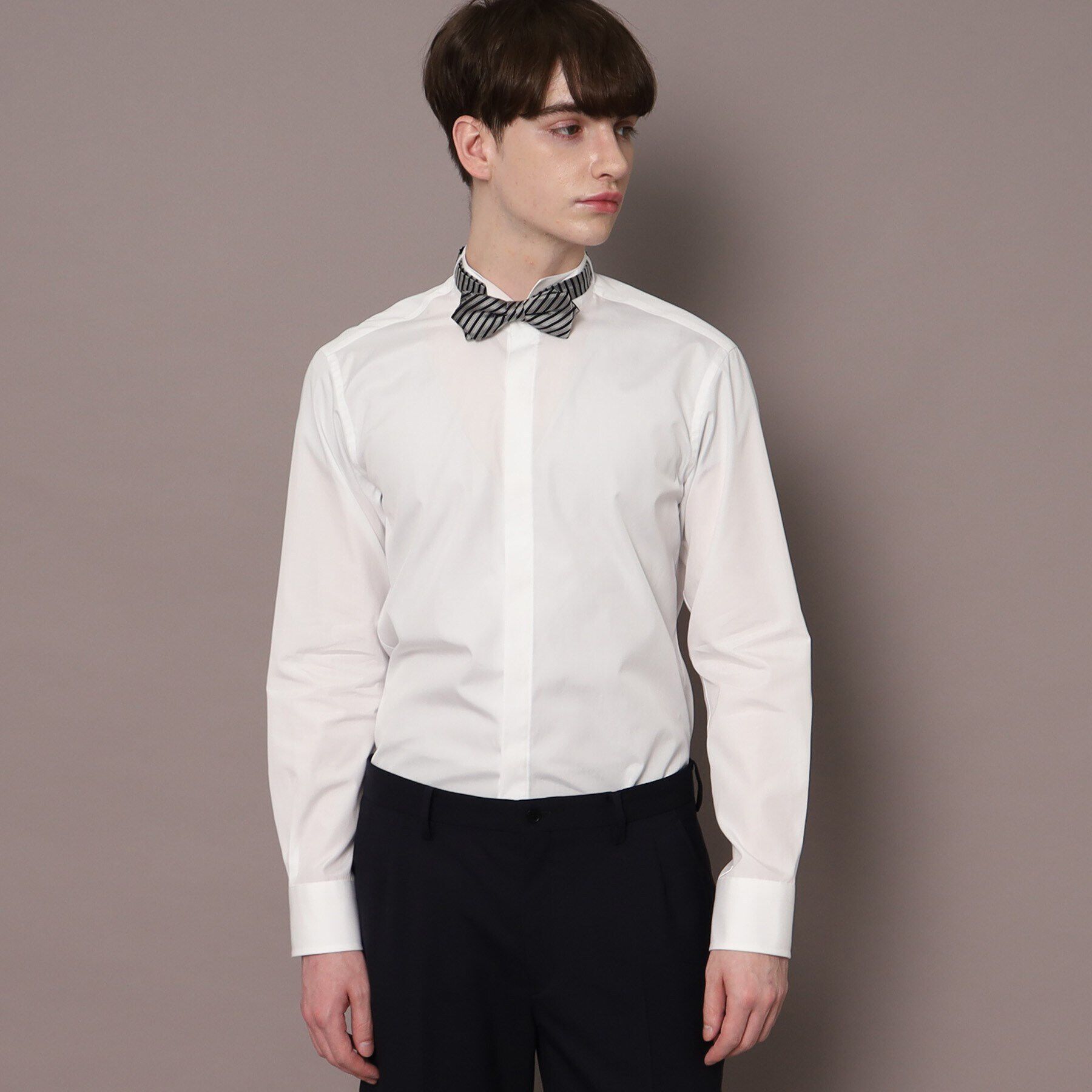 DRESSTERIOR「120双糸ウイングカラーシャツ」|シャツ・ブラウス|