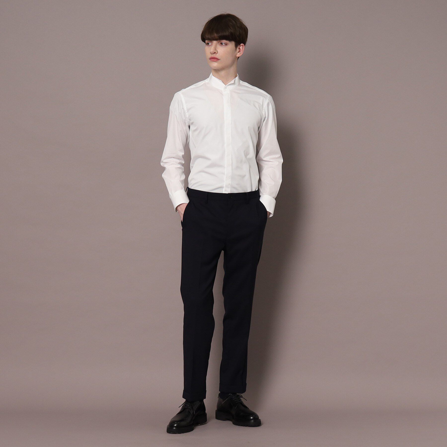 DRESSTERIOR「120双糸ウイングカラーシャツ」|シャツ・ブラウス|