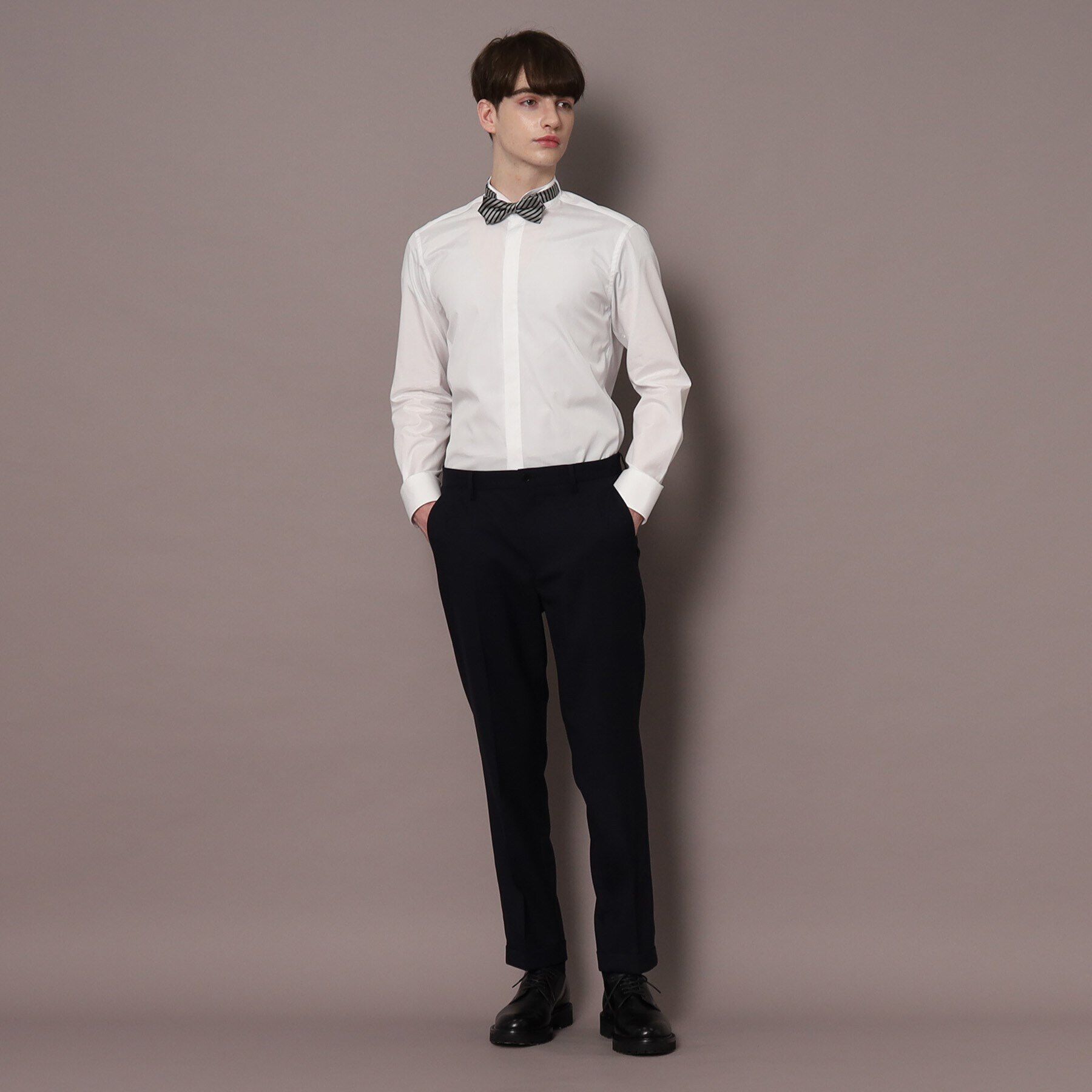 DRESSTERIOR「120双糸ウイングカラーシャツ」|シャツ・ブラウス|