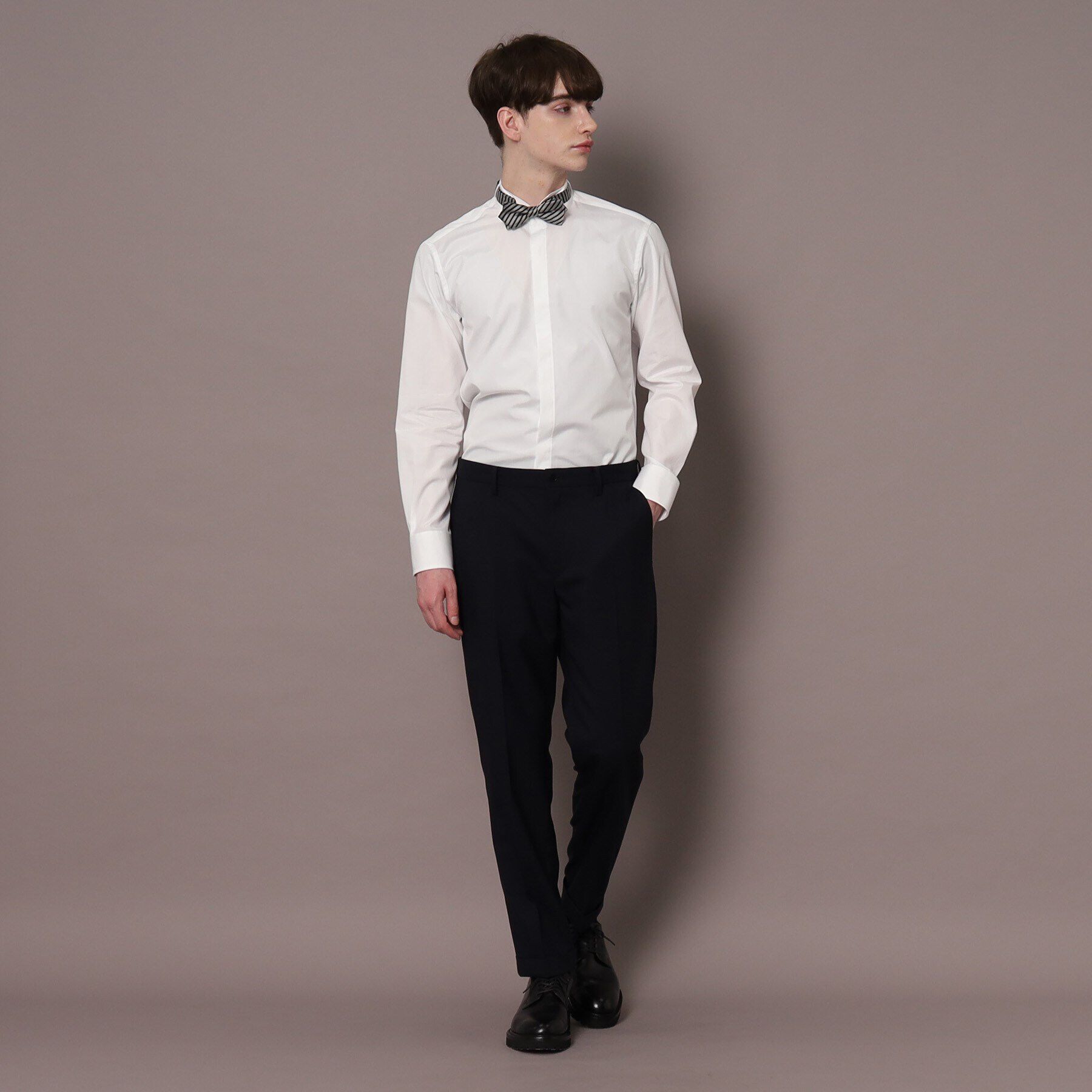 DRESSTERIOR「120双糸ウイングカラーシャツ」|シャツ・ブラウス|