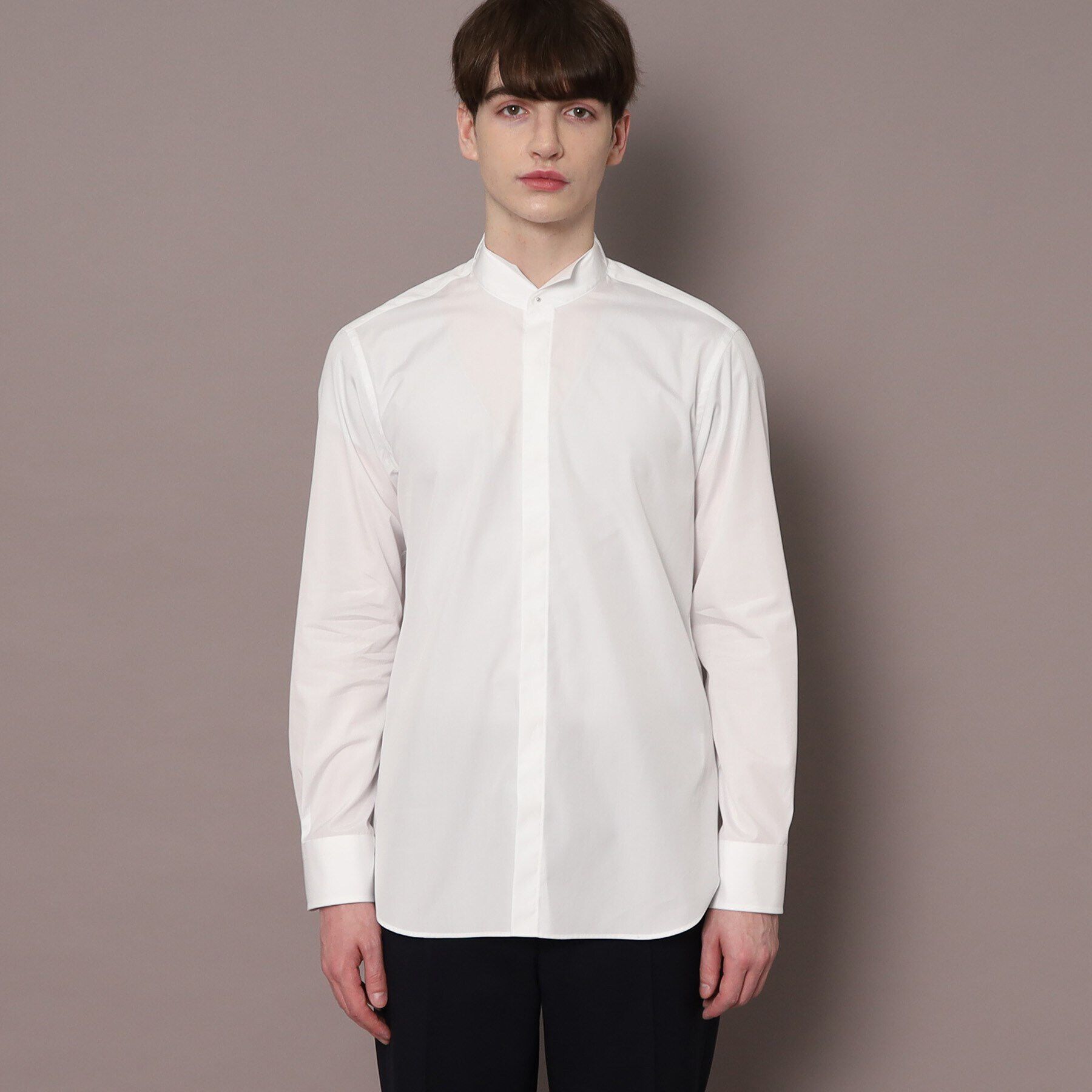 DRESSTERIOR「120双糸ウイングカラーシャツ」|シャツ・ブラウス|