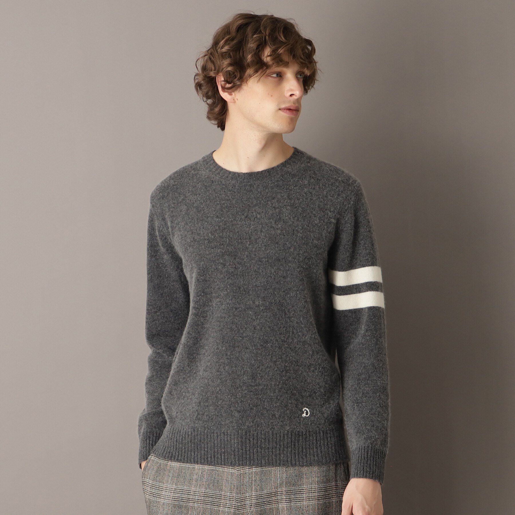 DRESSTERIOR「ラムウール混クルーネックニット」|ニット・セーター|