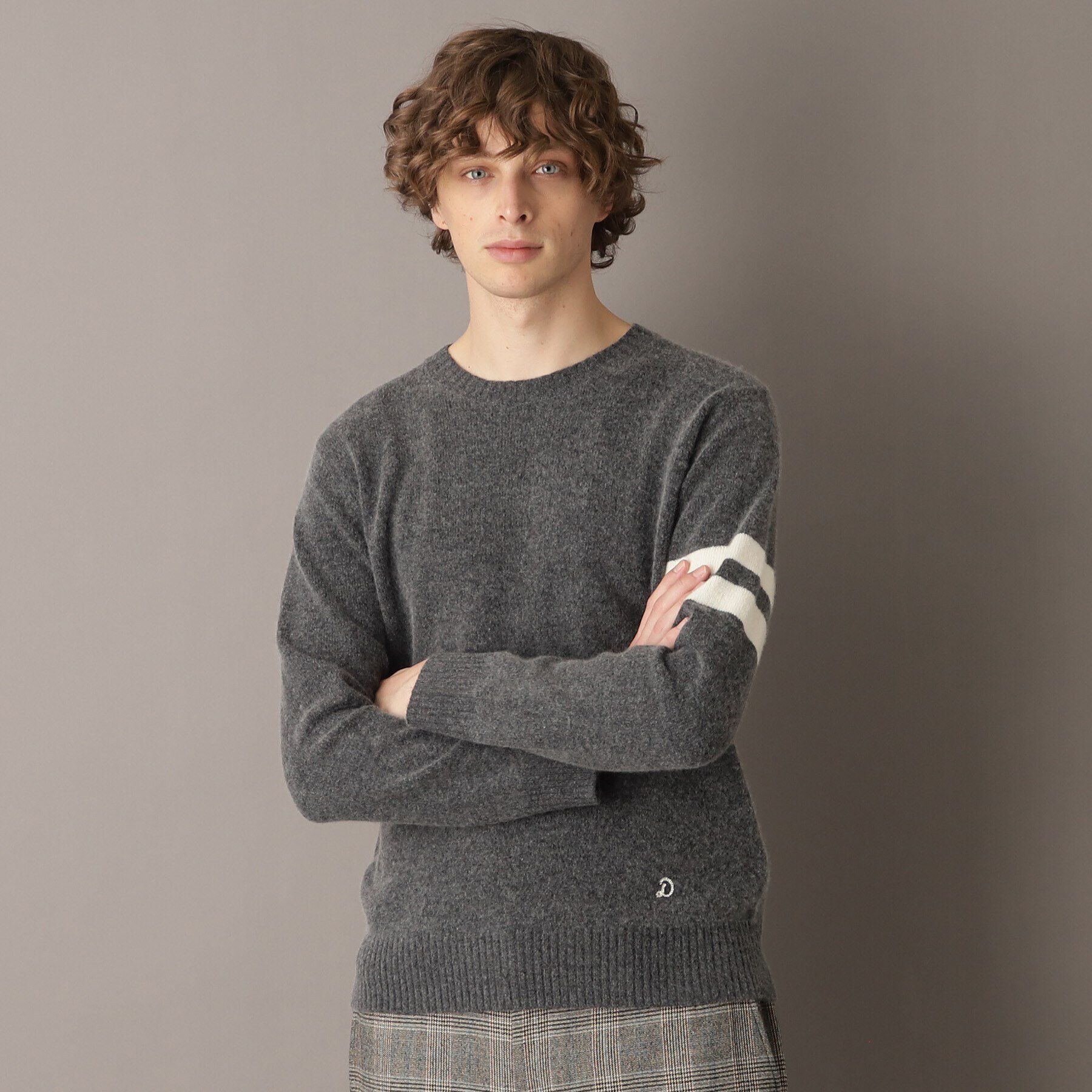 DRESSTERIOR「ラムウール混クルーネックニット」|ニット・セーター|