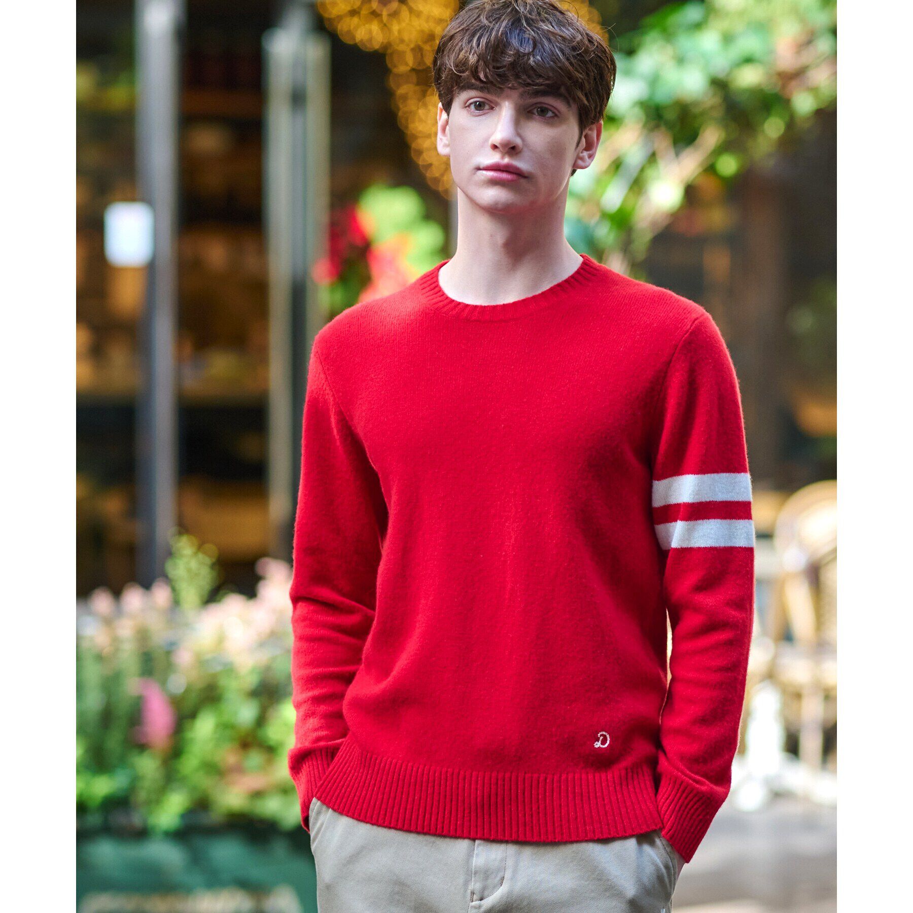 DRESSTERIOR「ラムウール混クルーネックニット」|ニット・セーター|