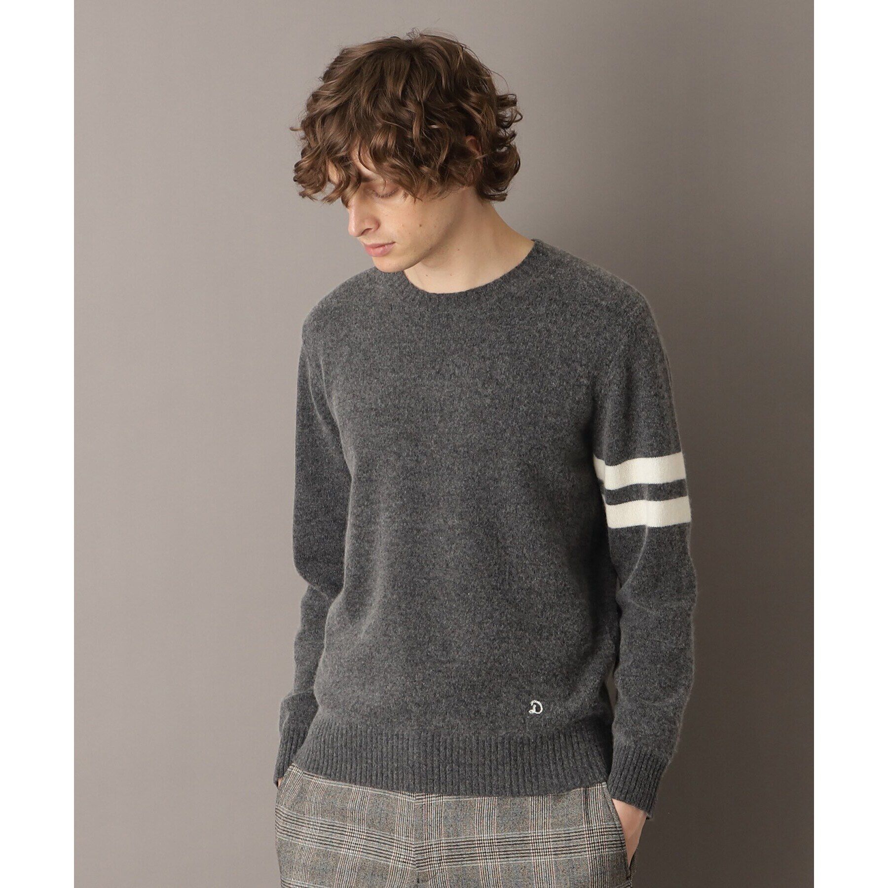 DRESSTERIOR「ラムウール混クルーネックニット」|ニット・セーター|