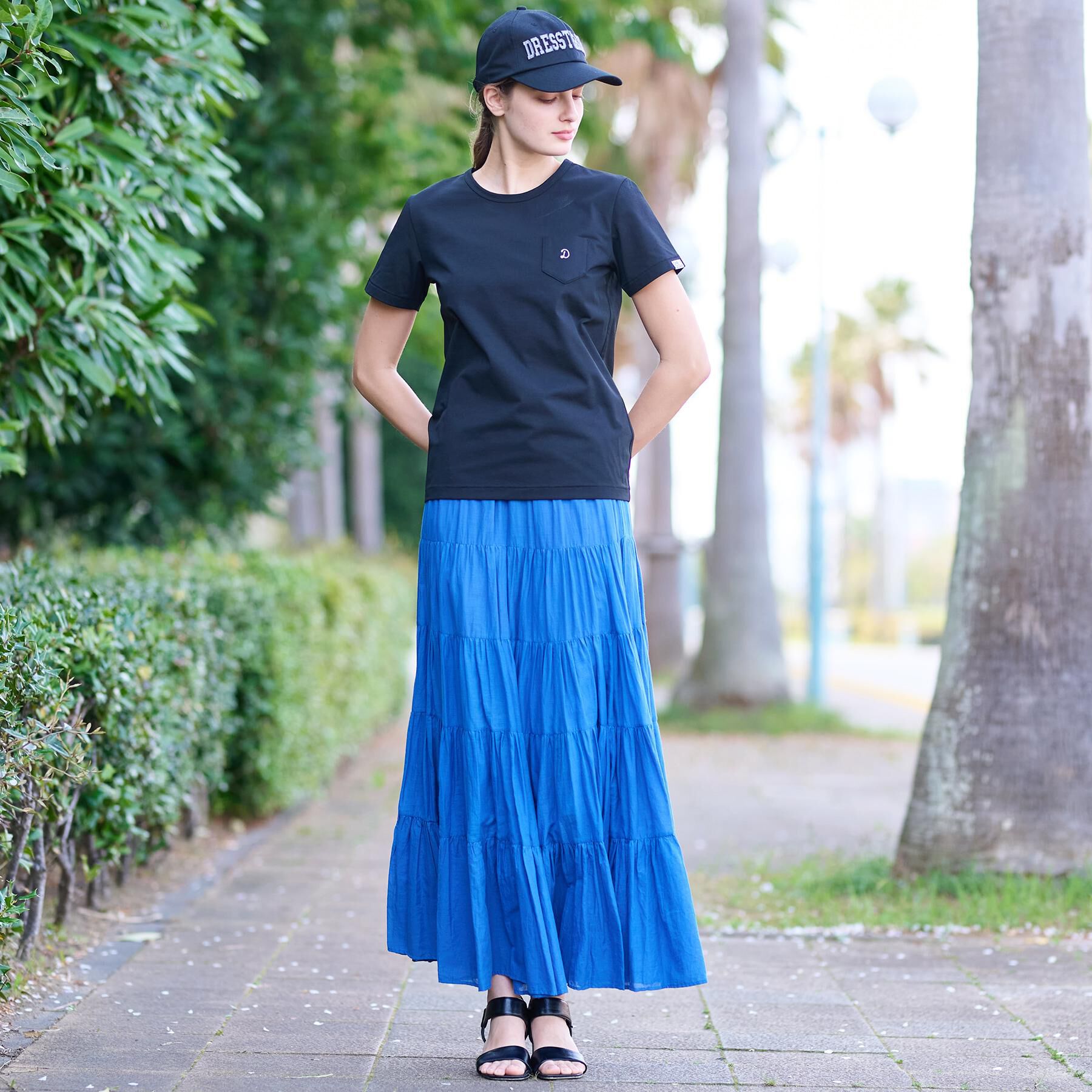 DRESSTERIOR「【洗える/バックプリント】再生ポリエステルホエイルプリントTシャツ」|Tシャツ・カットソー|