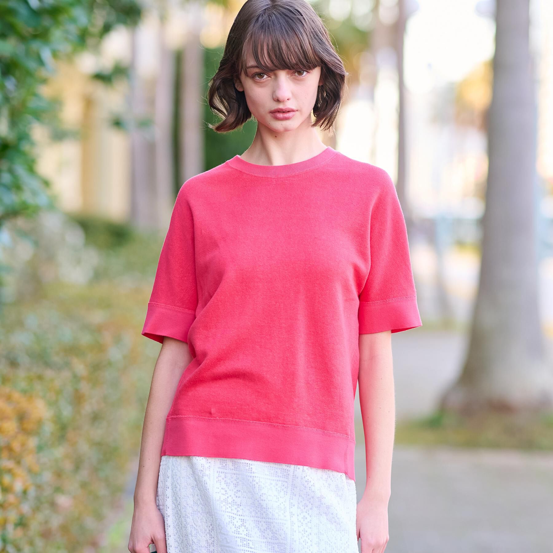 DRESSTERIOR「【毎年人気！／洗える】リネン裏毛ハーフスリーブプルオーバー」|Tシャツ・カットソー|