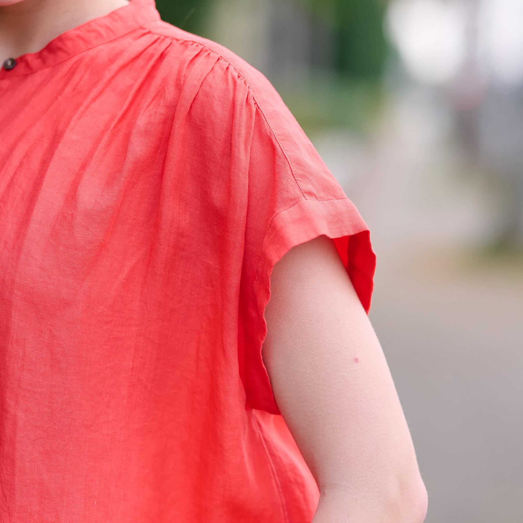 DRESSTERIOR「ガーメントダイラミーフレンチシャツ」|シャツ・ブラウス|