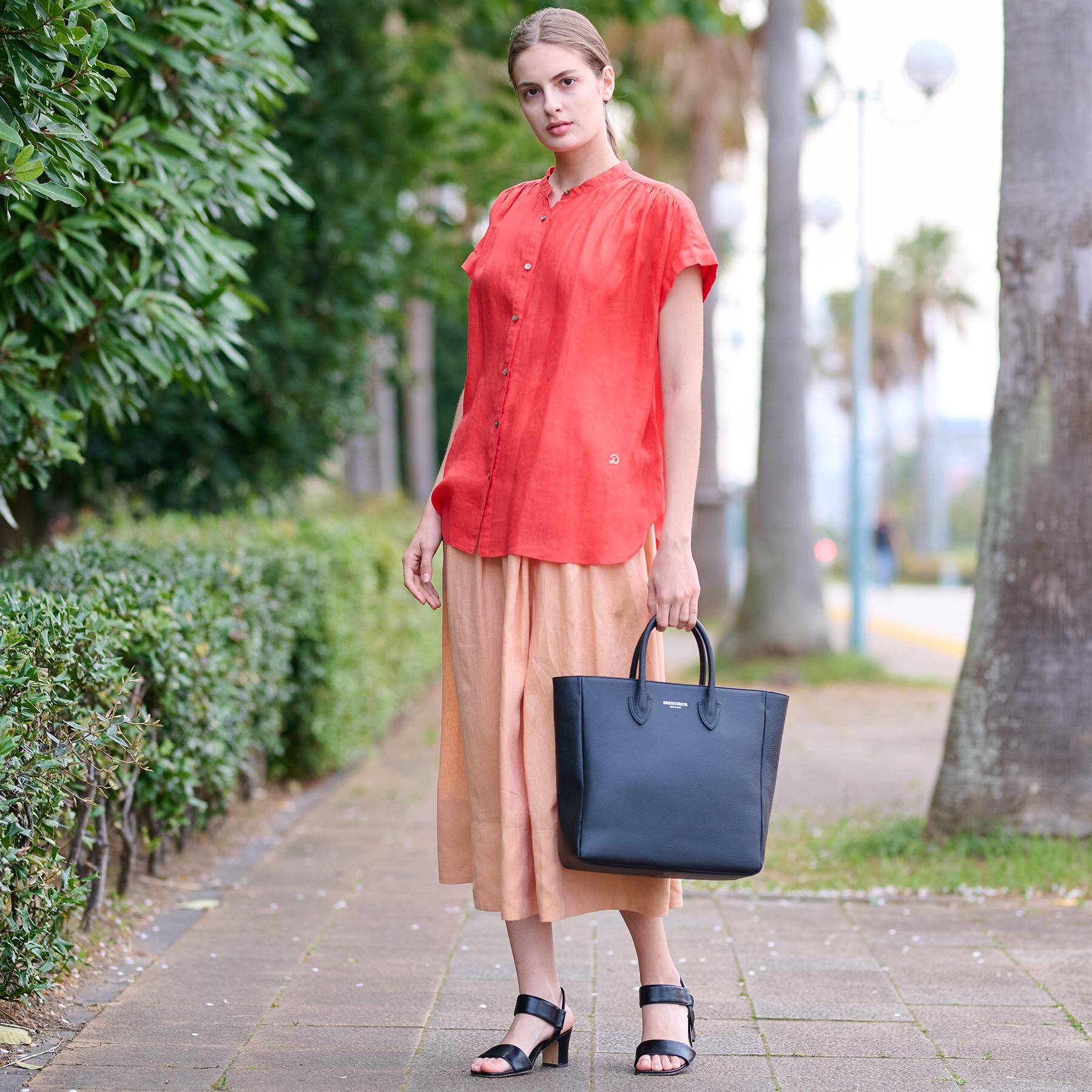 DRESSTERIOR「ガーメントダイラミーフレンチシャツ」|シャツ・ブラウス|