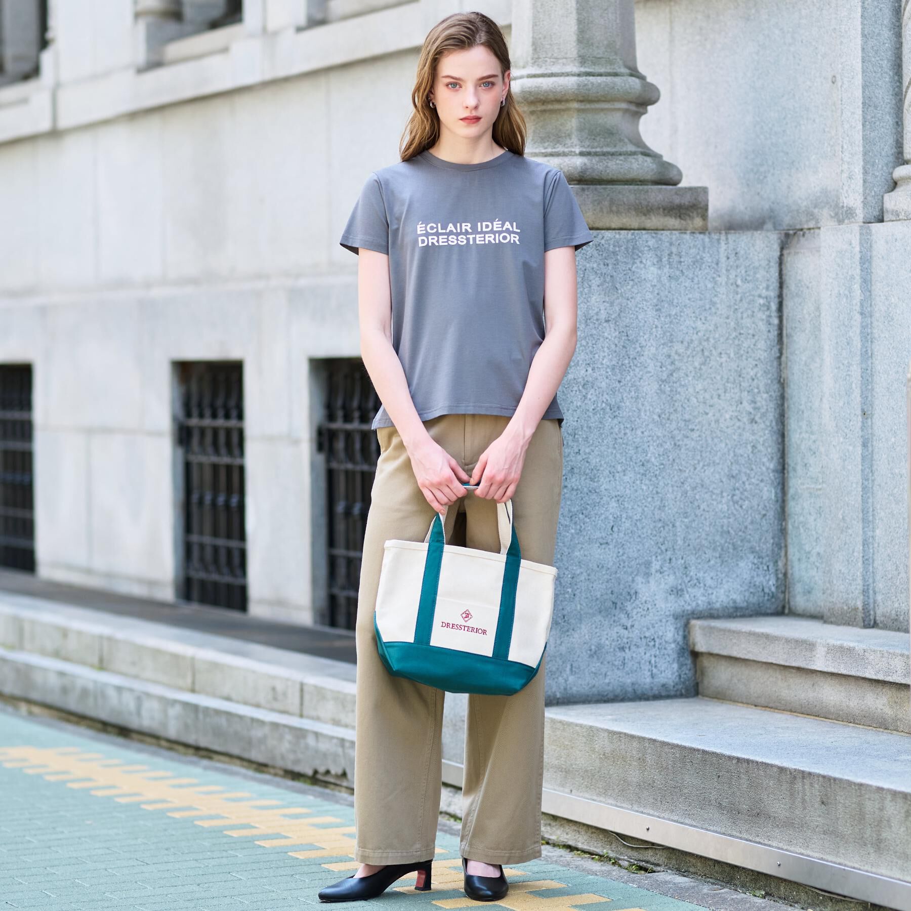 DRESSTERIOR「クリア天竺ロゴTシャツ」|Tシャツ・カットソー|