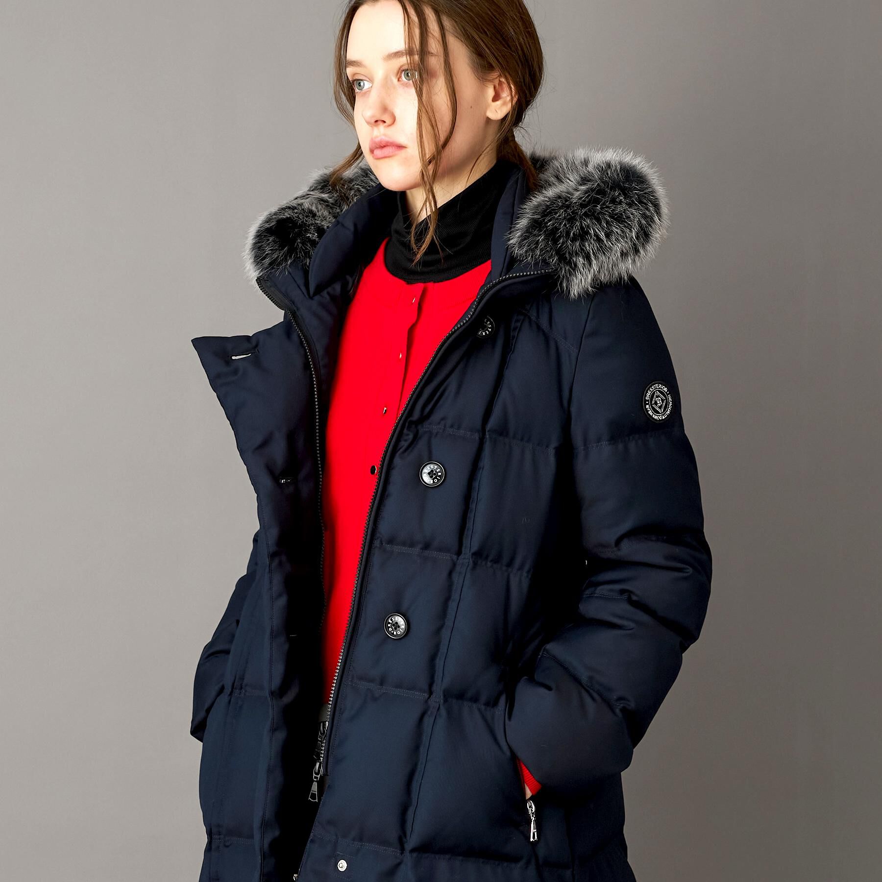 DRESSTERIOR「【CLASSY.12月号掲載】ブルーFOXファーナポレオンホワイトグースダウン」|ダウン|