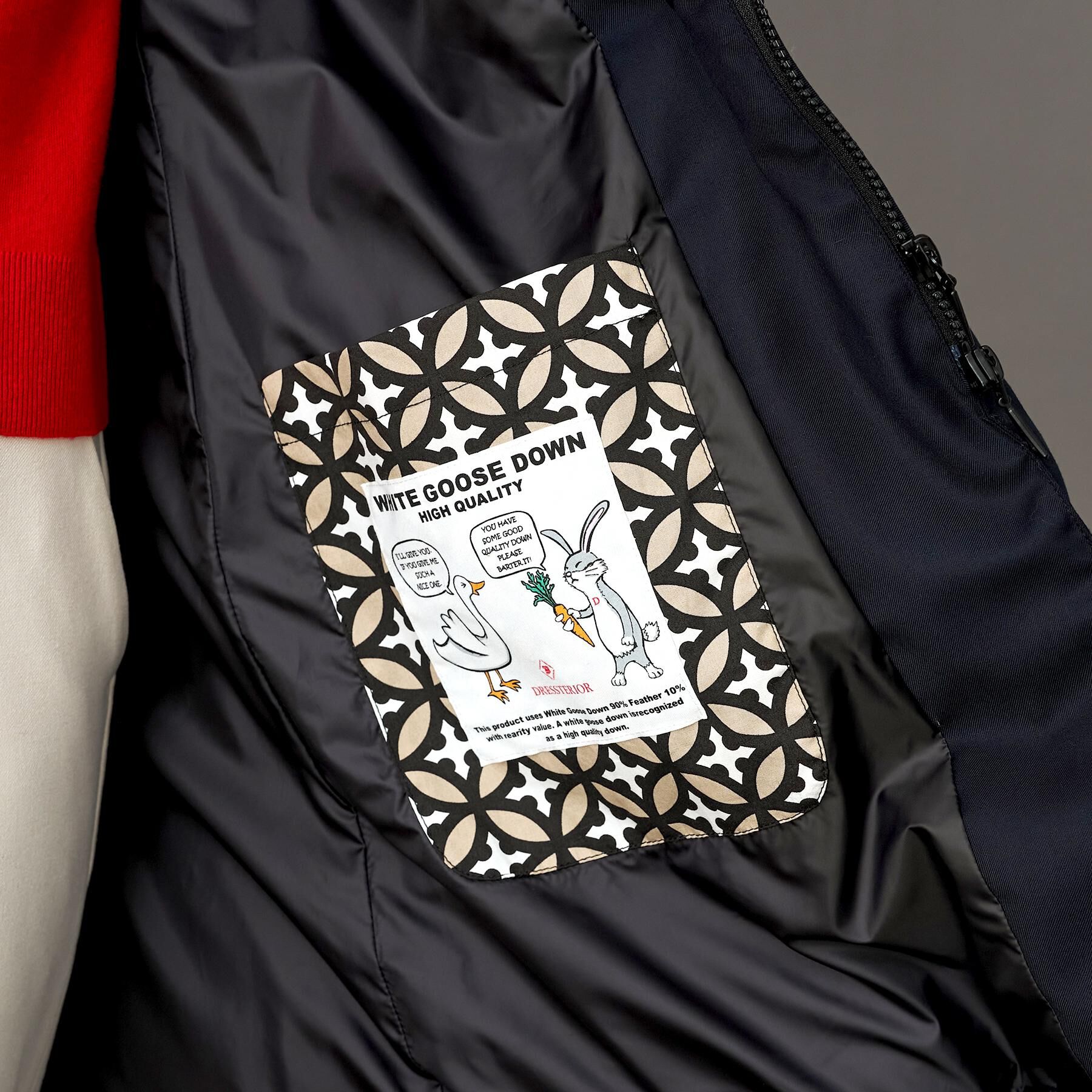 DRESSTERIOR「【CLASSY.12月号掲載】ブルーFOXファーナポレオンホワイトグースダウン」|ダウン|