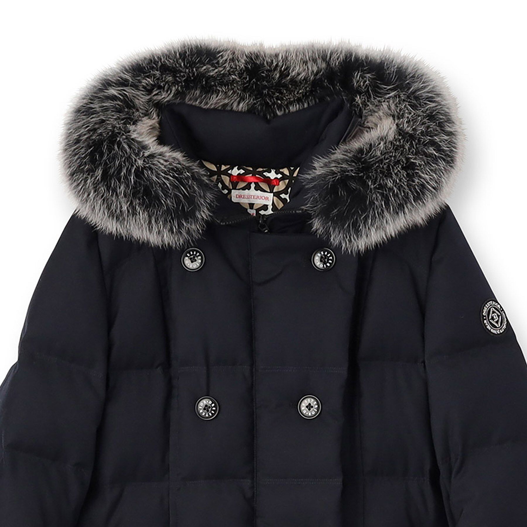 DRESSTERIOR「【CLASSY.12月号掲載】ブルーFOXファーナポレオンホワイトグースダウン」|ダウン|