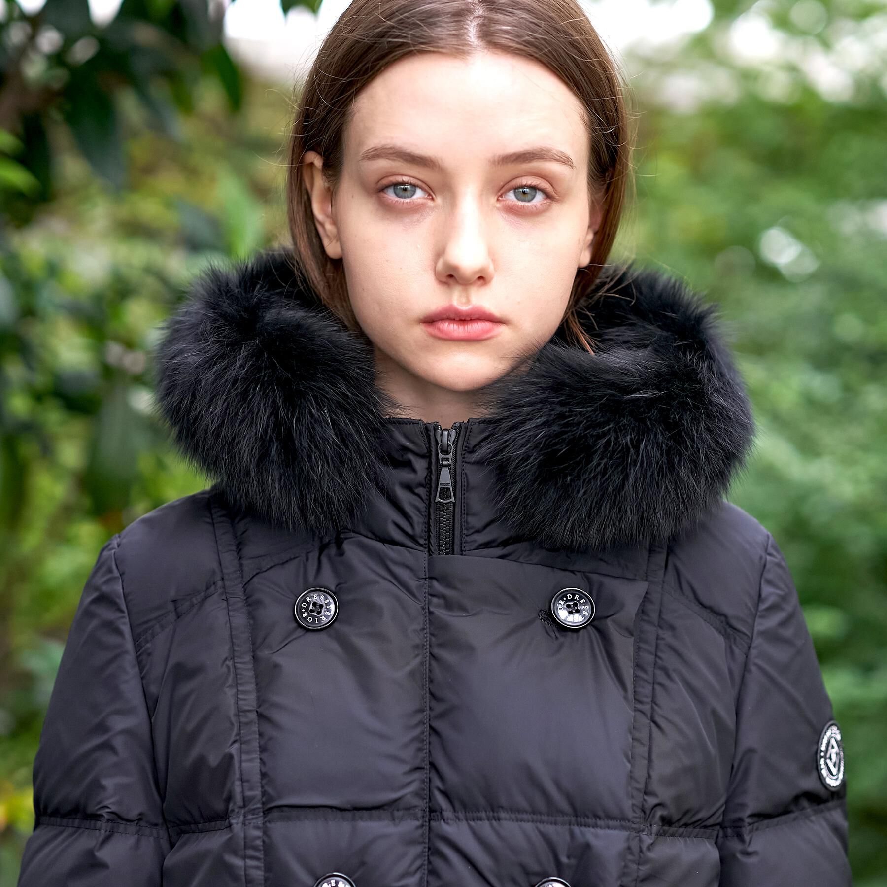 DRESSTERIOR「【CLASSY.12月号掲載】ブルーFOXファーナポレオンホワイトグースダウン」|ダウン|