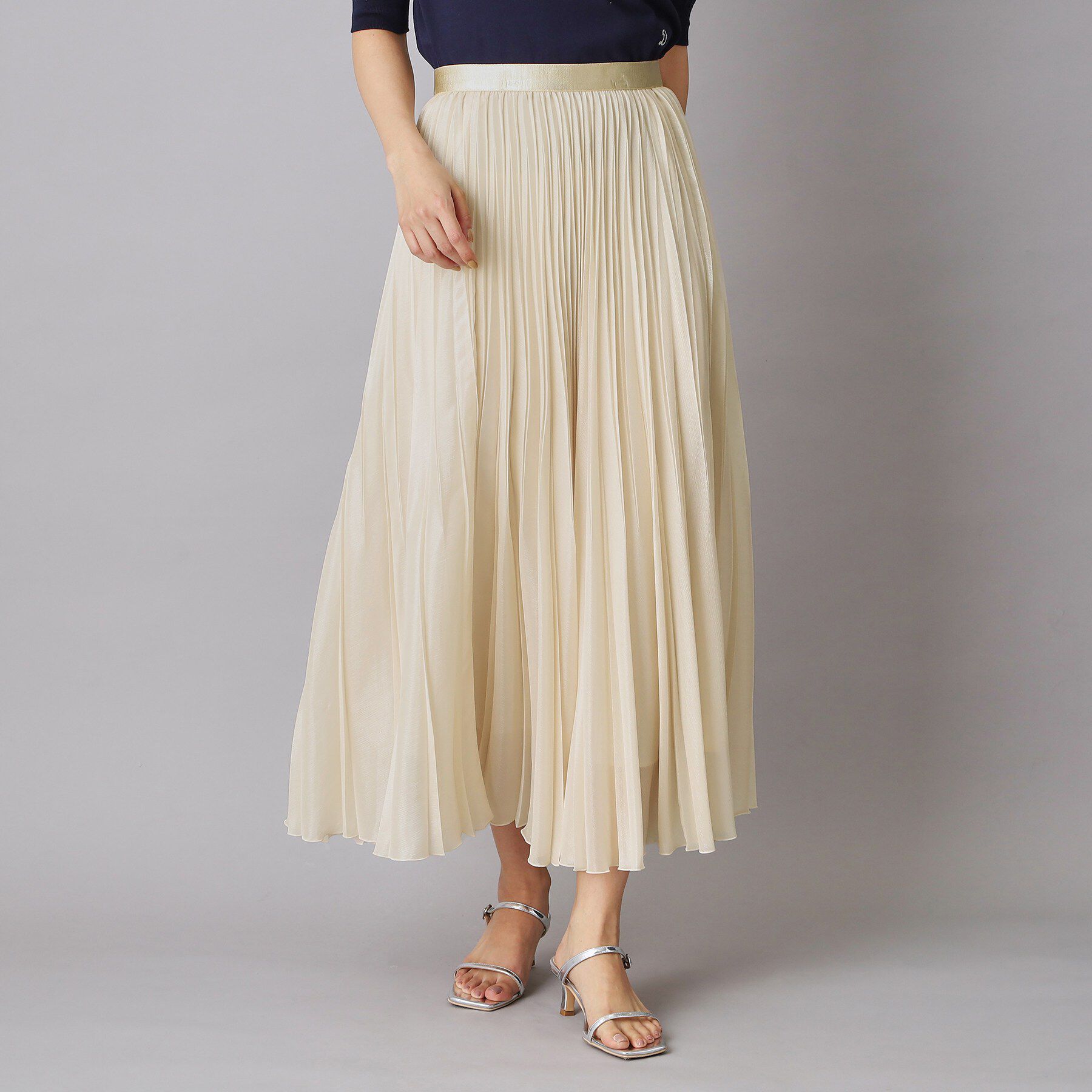 DRESSTERIOR「ウォッシャブルブライトプリーツスカート」|スカート|ライトベージュ(05