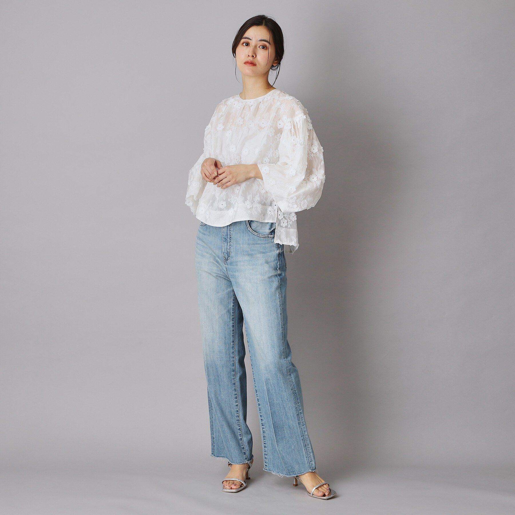 DRESSTERIOR「エンブロイダリーブラウス」|シャツ・ブラウス|