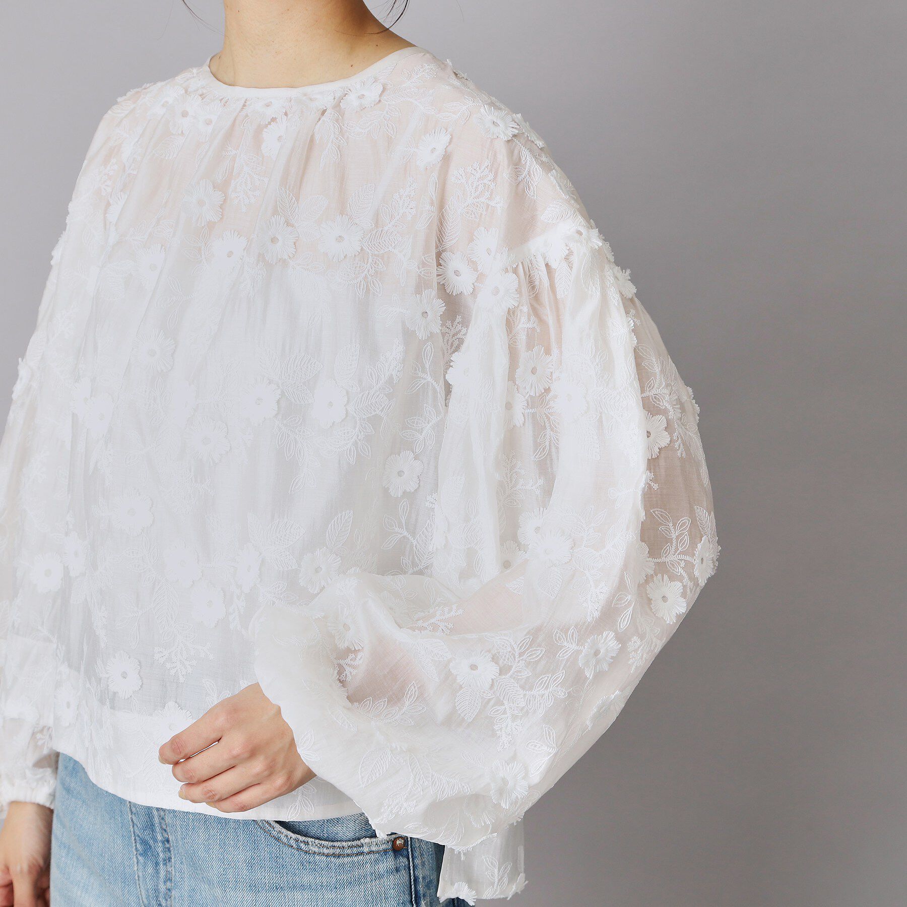 DRESSTERIOR「エンブロイダリーブラウス」|シャツ・ブラウス|