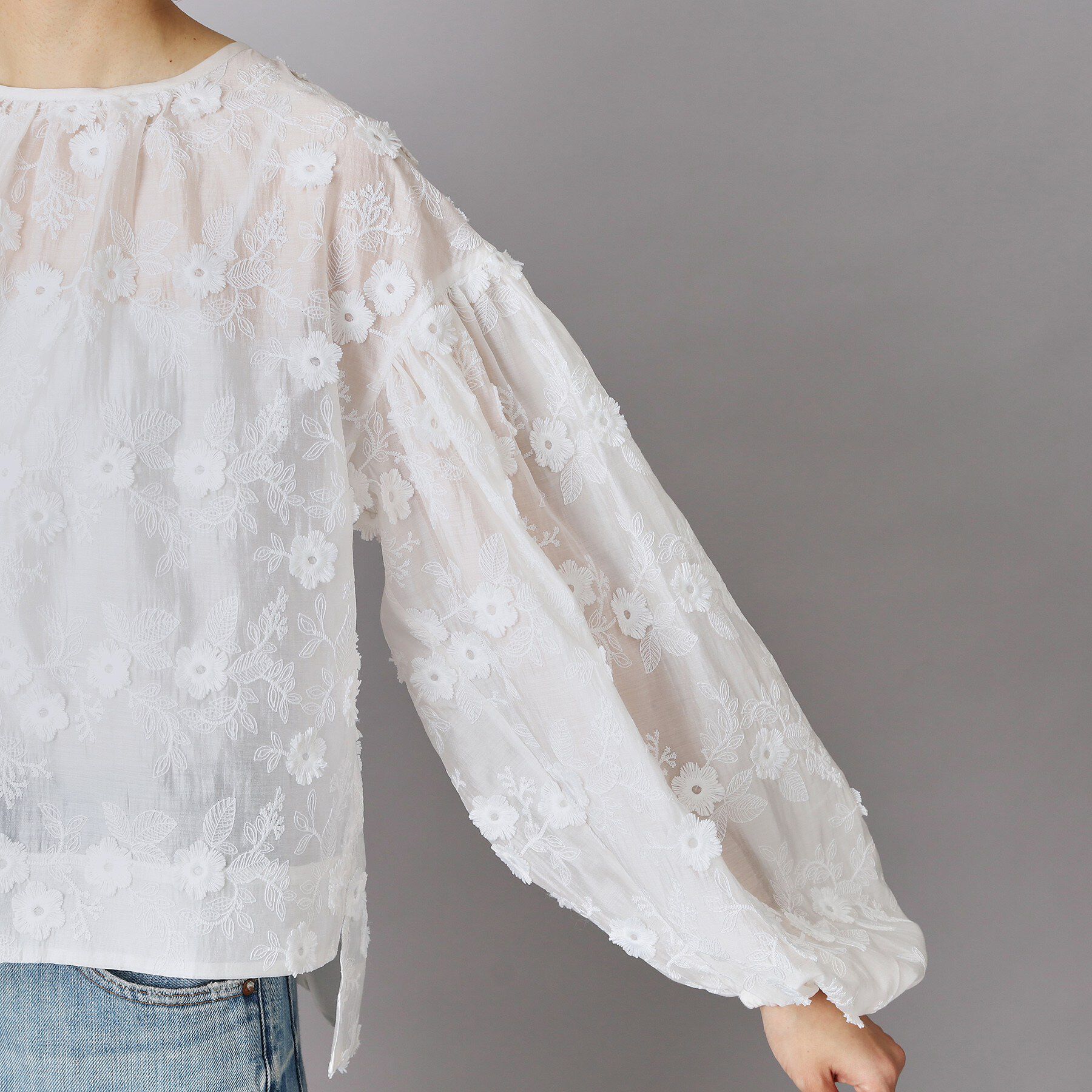 DRESSTERIOR「エンブロイダリーブラウス」|シャツ・ブラウス|