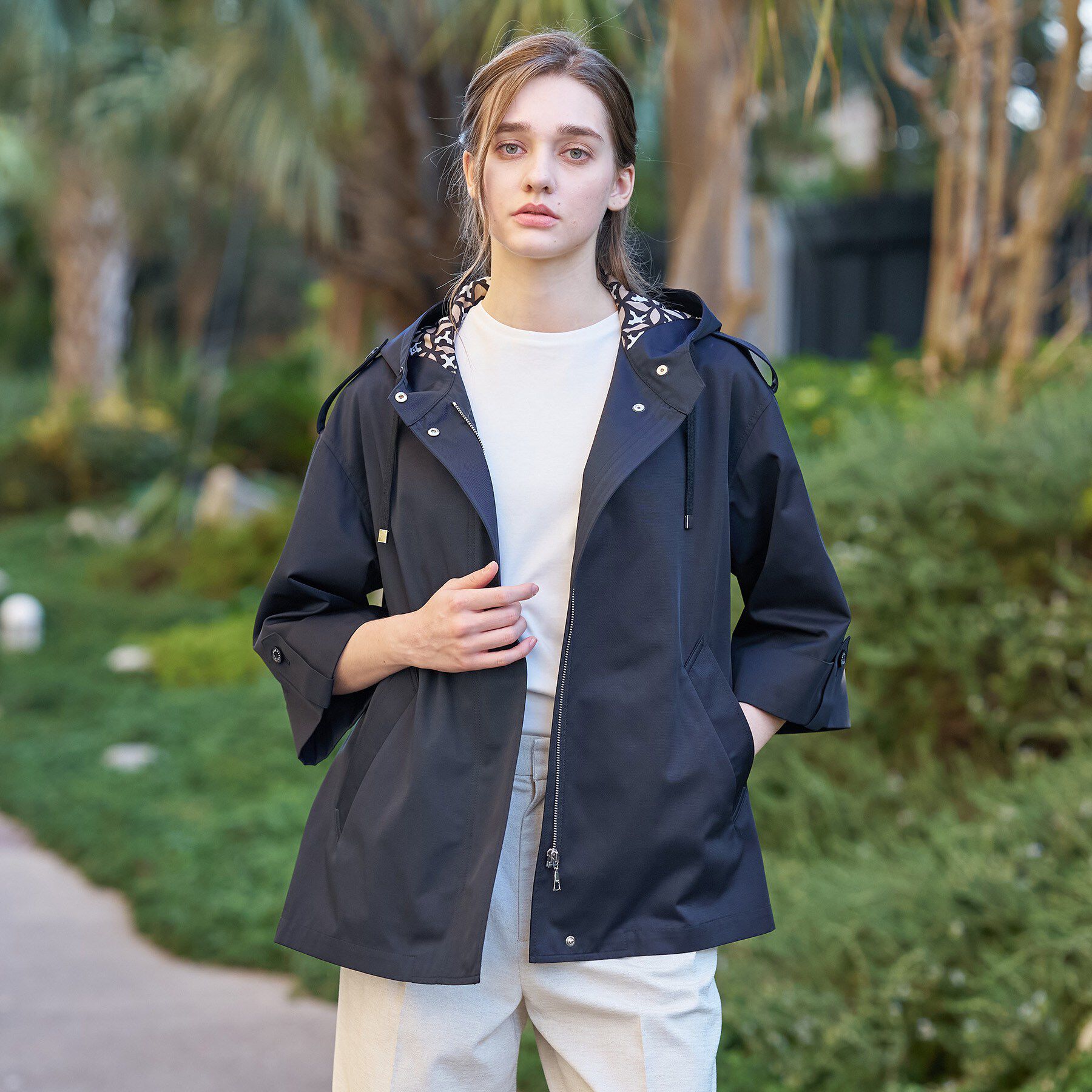 DRESSTERIOR「【撥水素材】Aラインモッズコート」|ブルゾン・スタジャン|