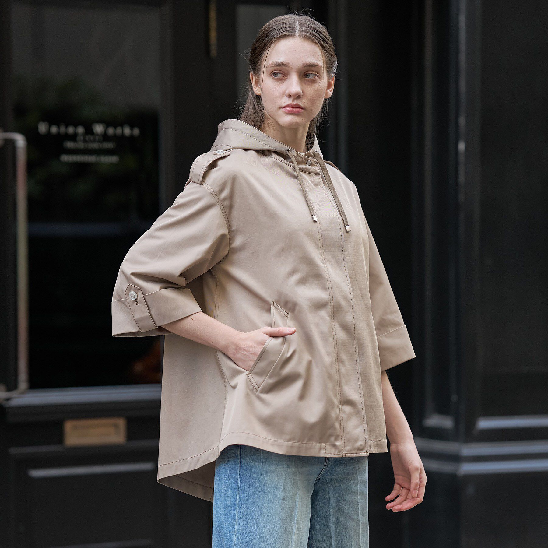 DRESSTERIOR「【撥水素材】Aラインモッズコート」|ブルゾン・スタジャン|