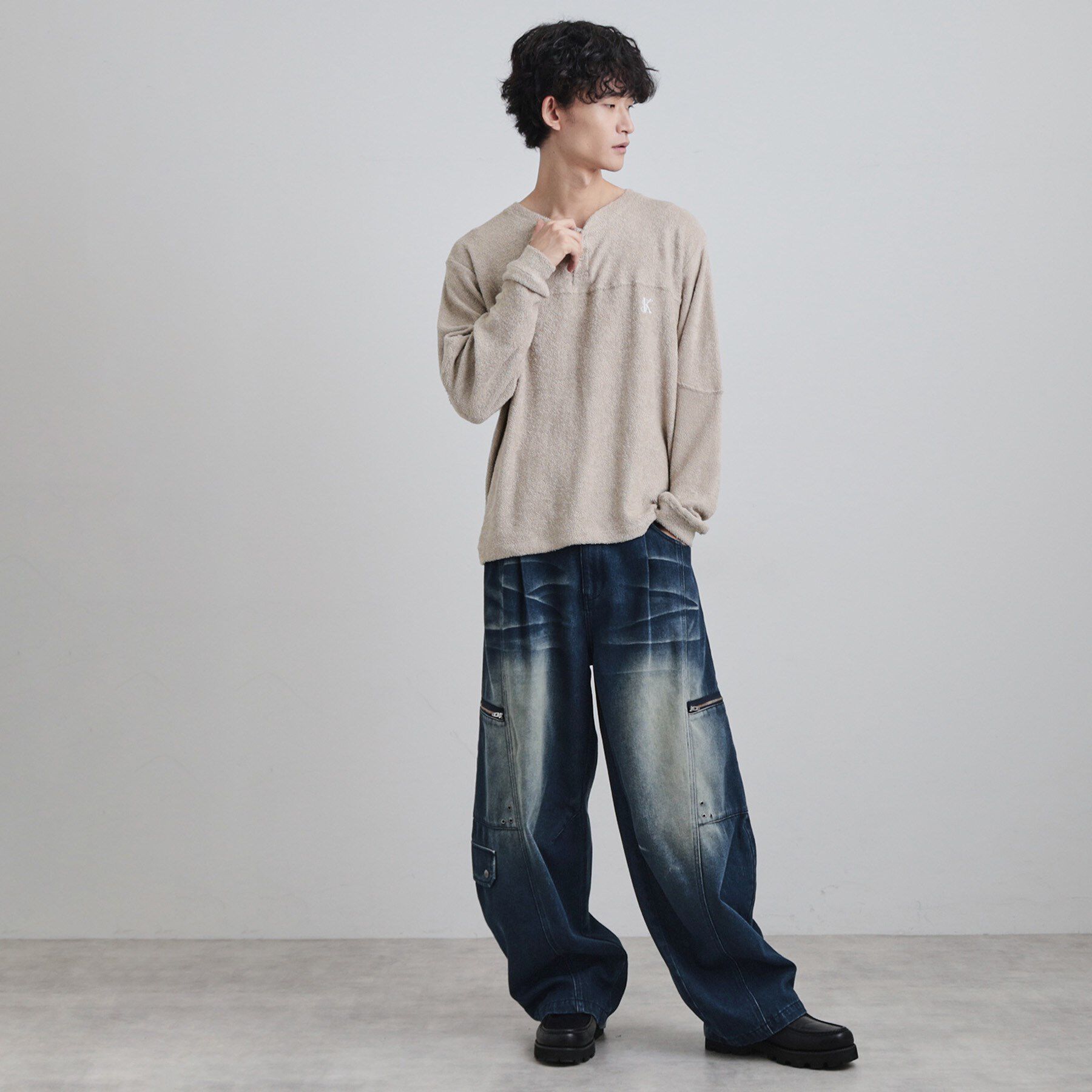 tk.TAKEO KIKUCHI「モールヘンリーネックカットソー」|Tシャツ・カットソー|