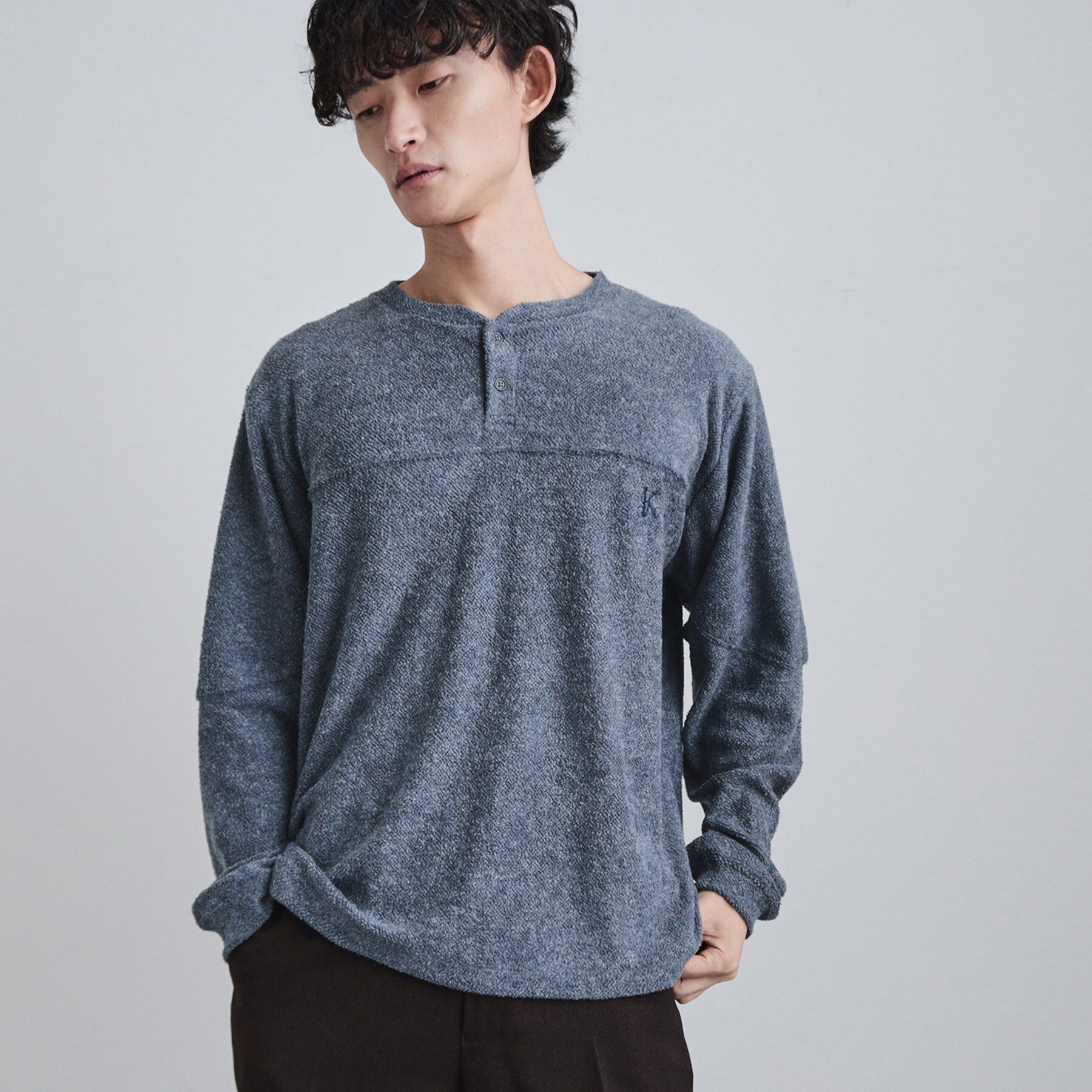 tk.TAKEO KIKUCHI「モールヘンリーネックカットソー」|Tシャツ・カットソー|