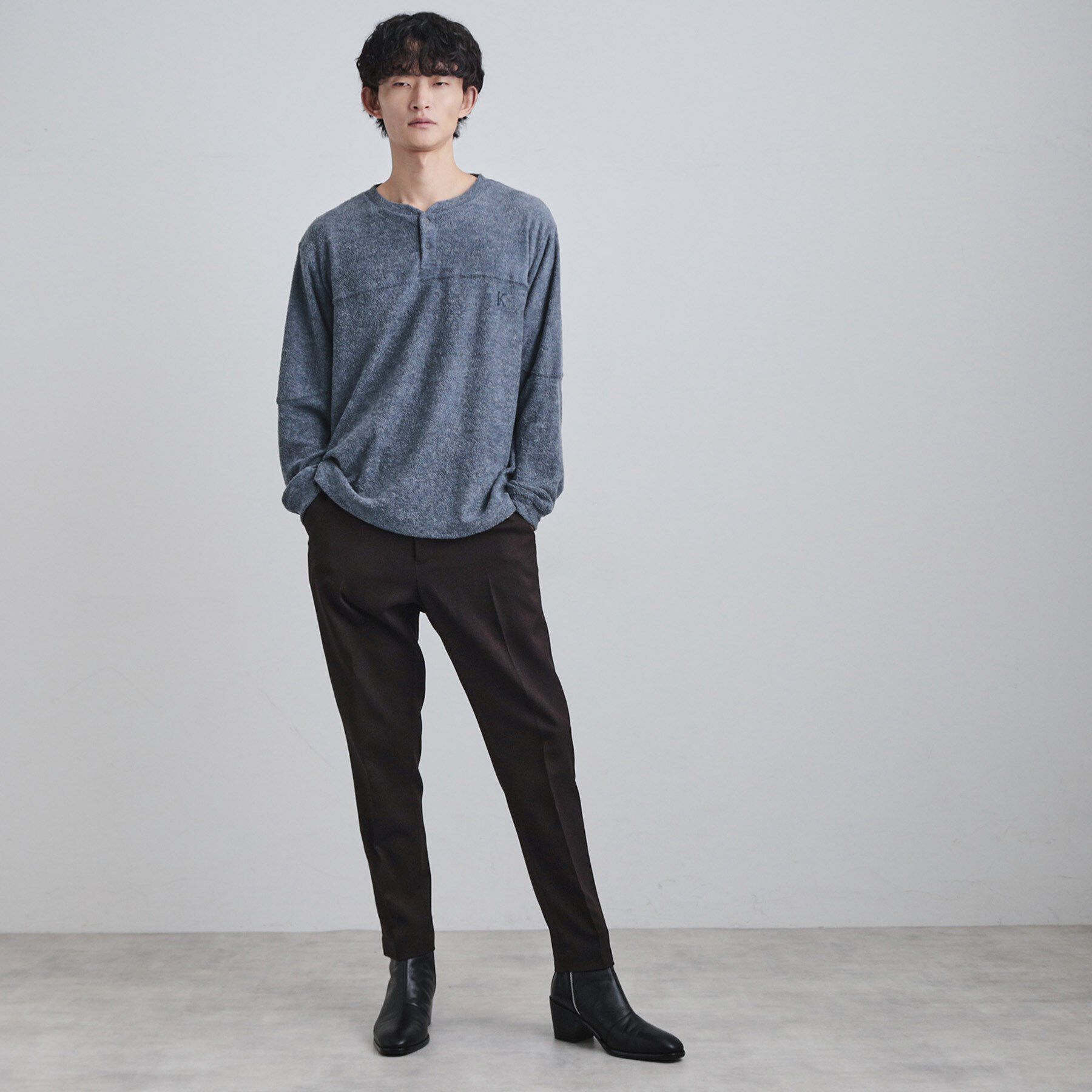 tk.TAKEO KIKUCHI「モールヘンリーネックカットソー」|Tシャツ・カットソー|