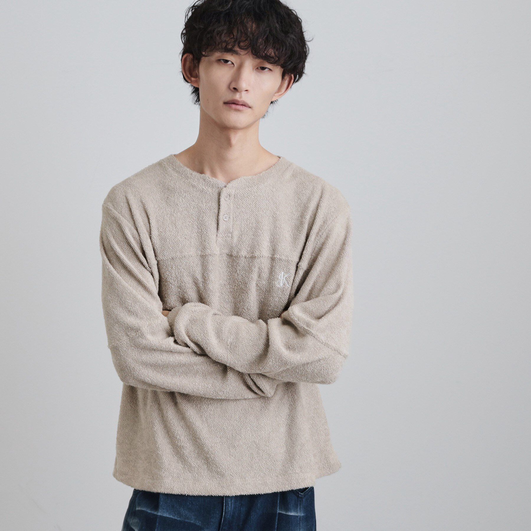 tk.TAKEO KIKUCHI「モールヘンリーネックカットソー」|Tシャツ・カットソー|