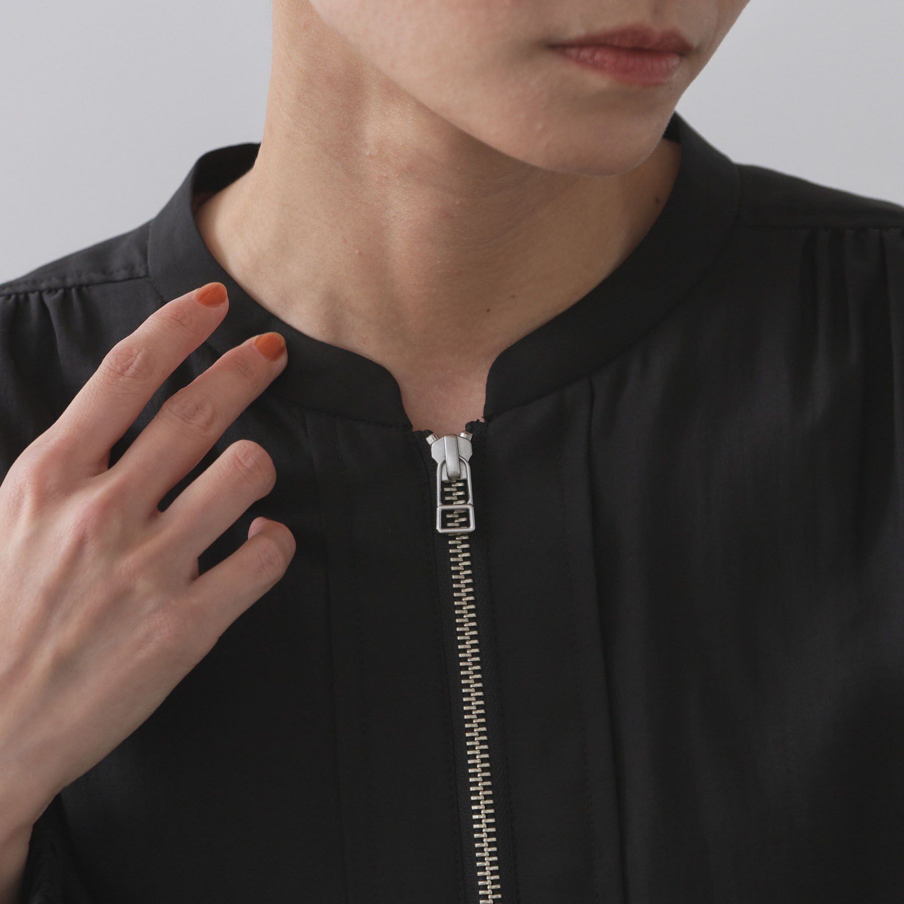 OPAQUE.CLIP「シアーランタンスリーブブルゾン【洗濯機洗い可】」|ブルゾン・スタジャン|