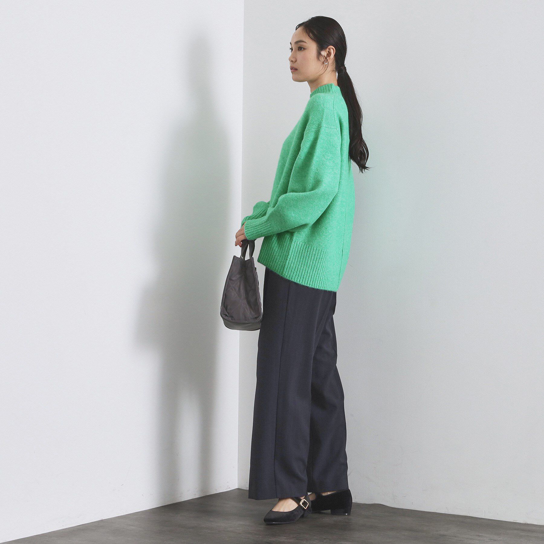 OPAQUE.CLIP「ふわふわハイネックニット【洗濯機OK】」|ニット・セーター|