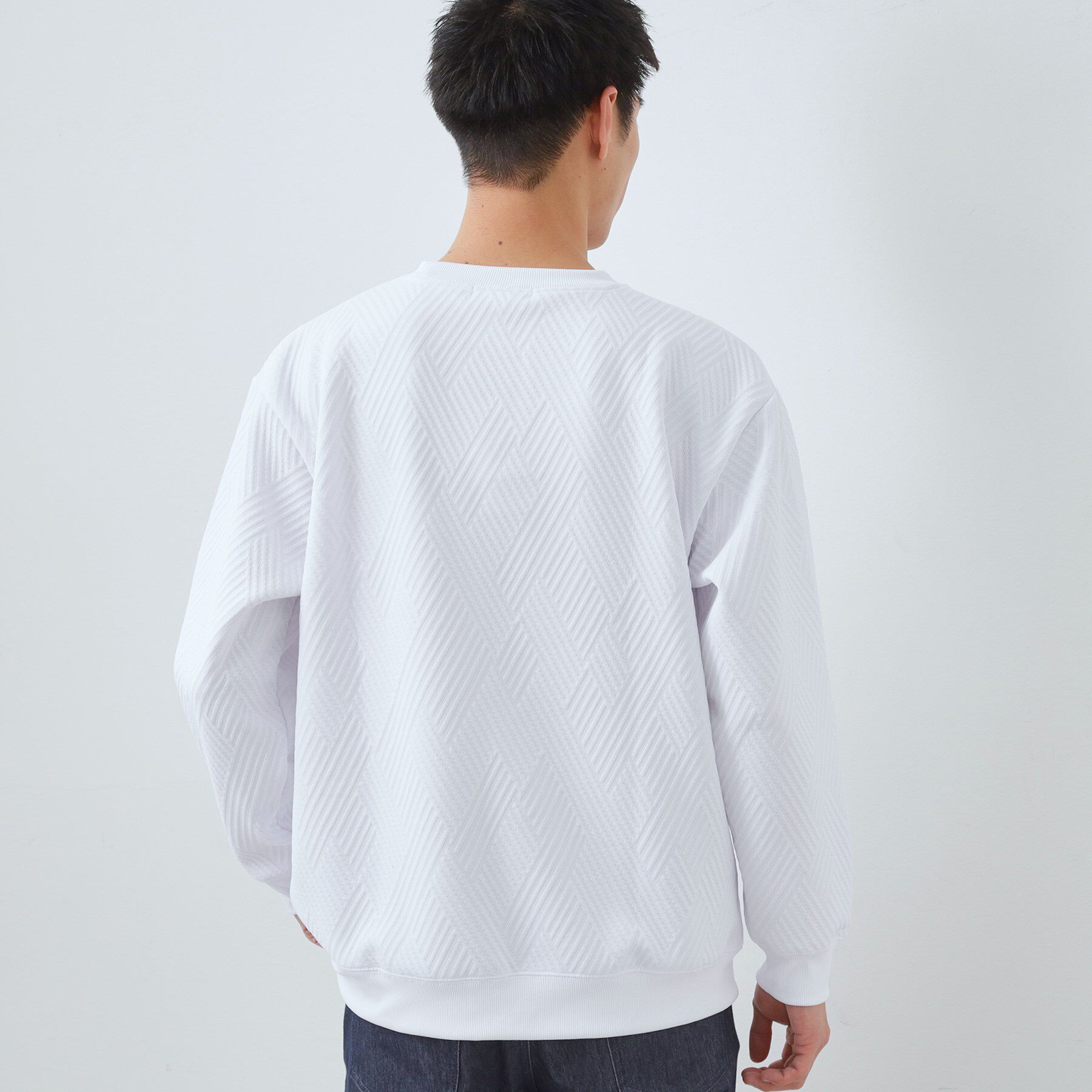 THE SHOP TK「【大人の上品カジュアルに】ふくれキルトスウェット　軽量/洗濯機OK」|パーカー|