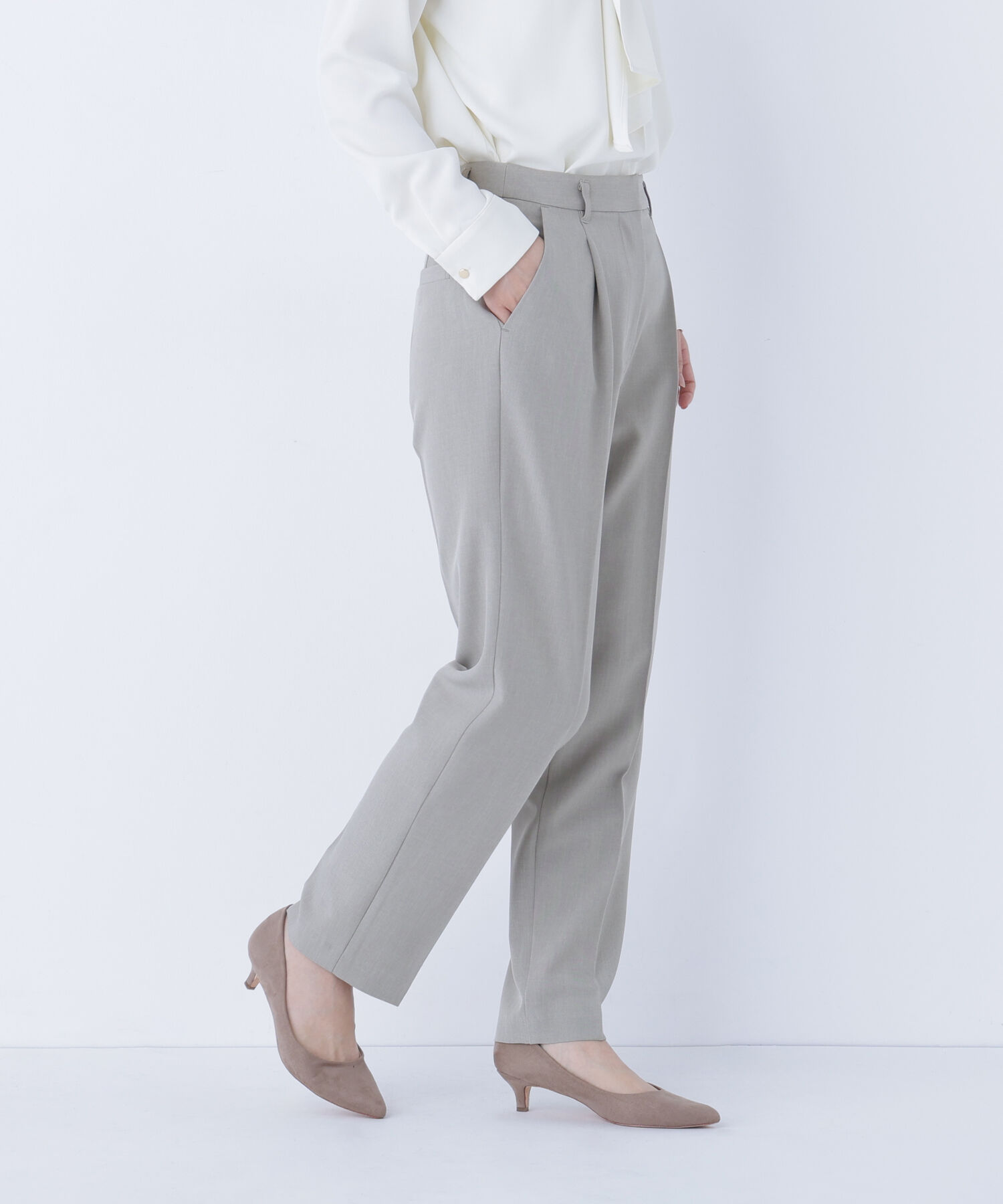  「クラッシー SETUP タックパンツ」|その他|クリームカー