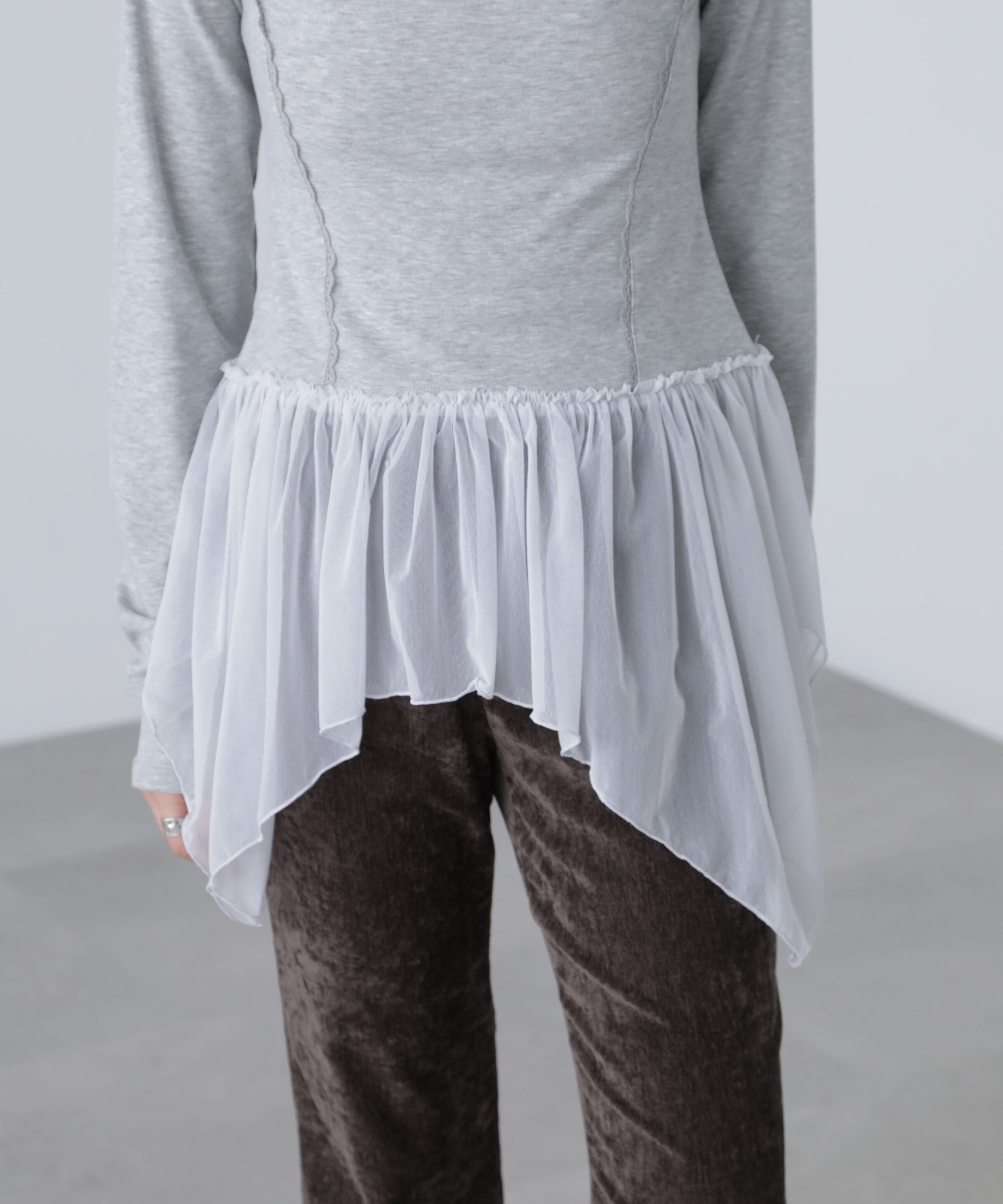  「イレヘムチュールドッキングカットソー」|Tシャツ・カットソー|