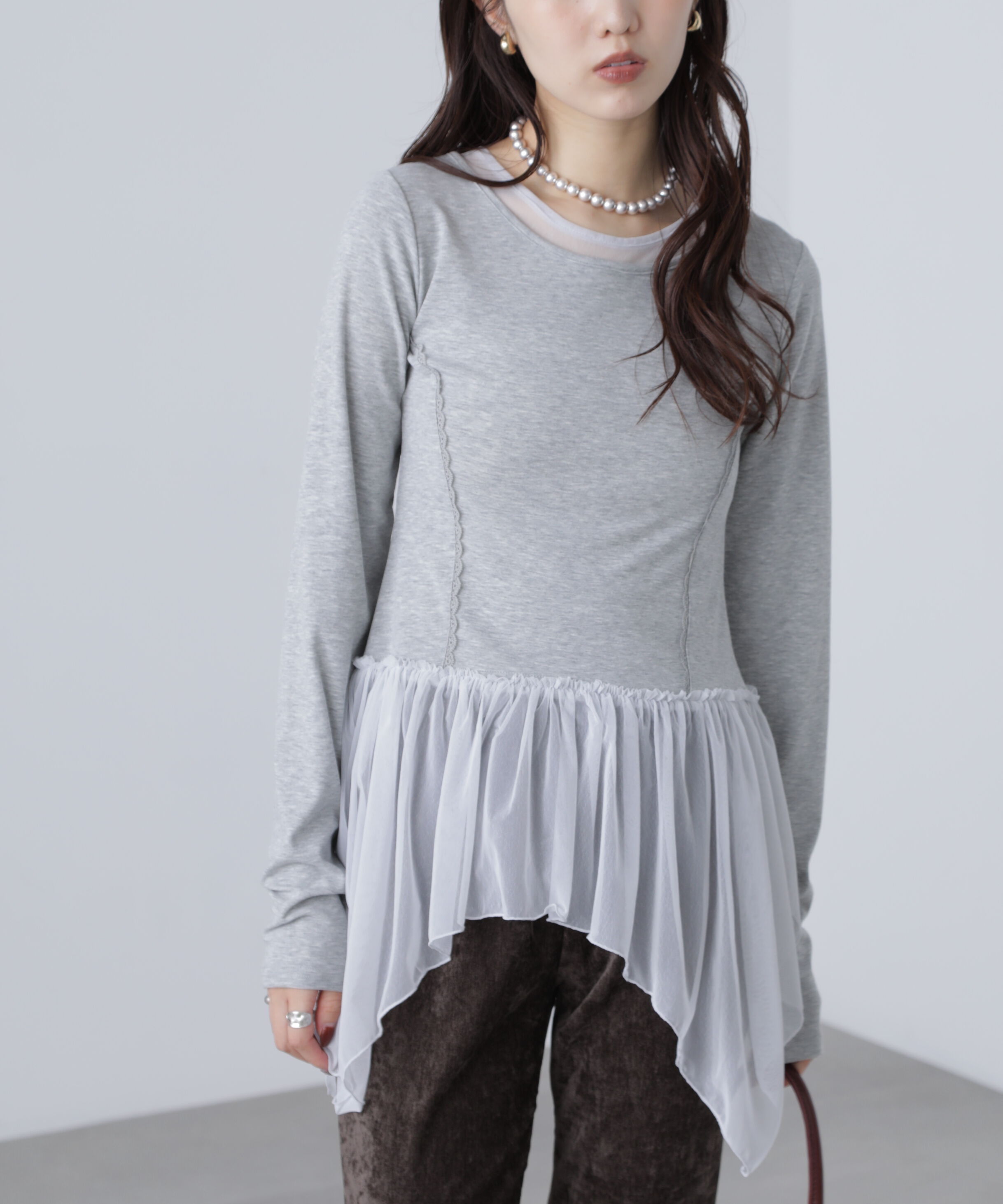  「イレヘムチュールドッキングカットソー」|Tシャツ・カットソー|