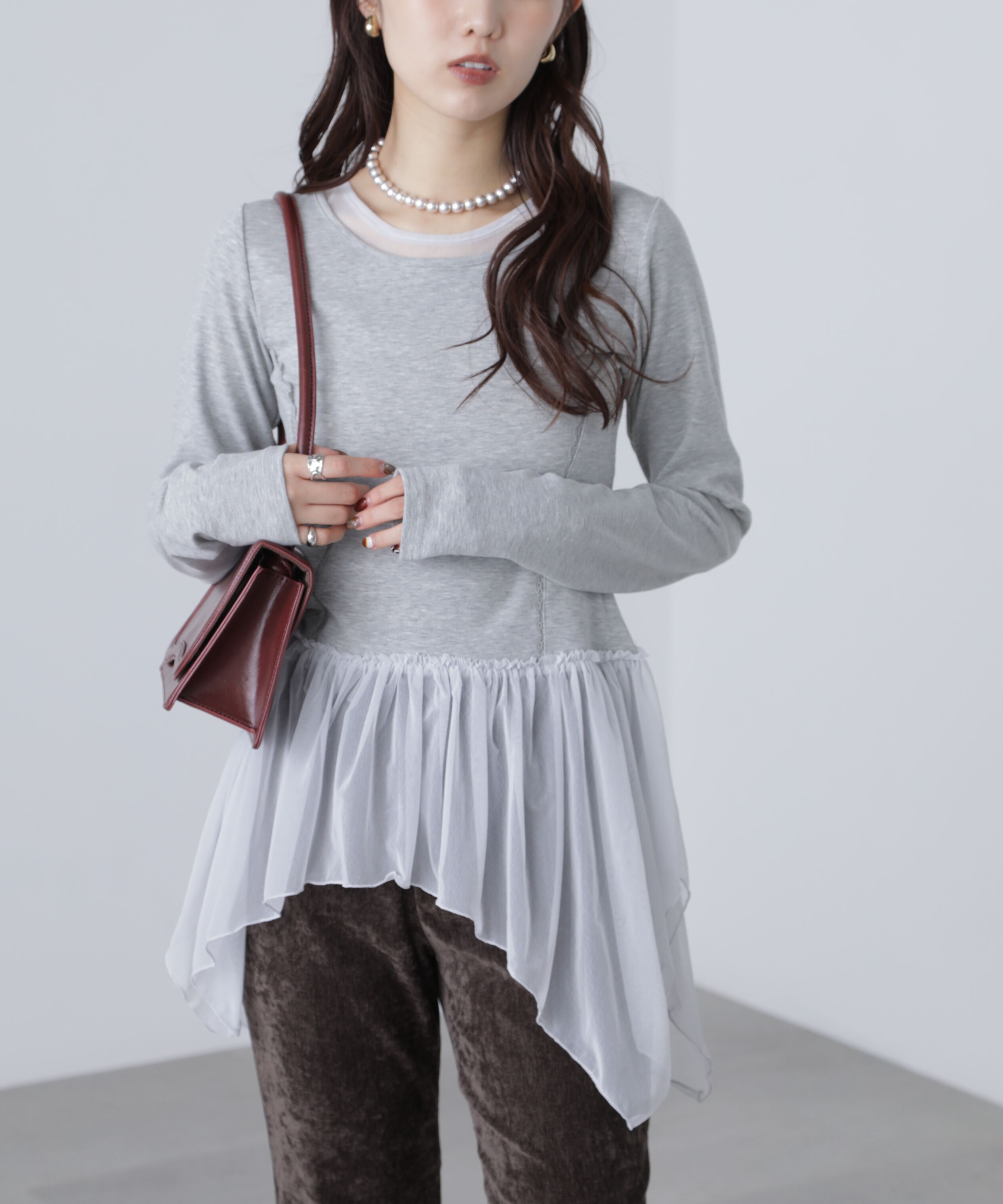  「イレヘムチュールドッキングカットソー」|Tシャツ・カットソー|