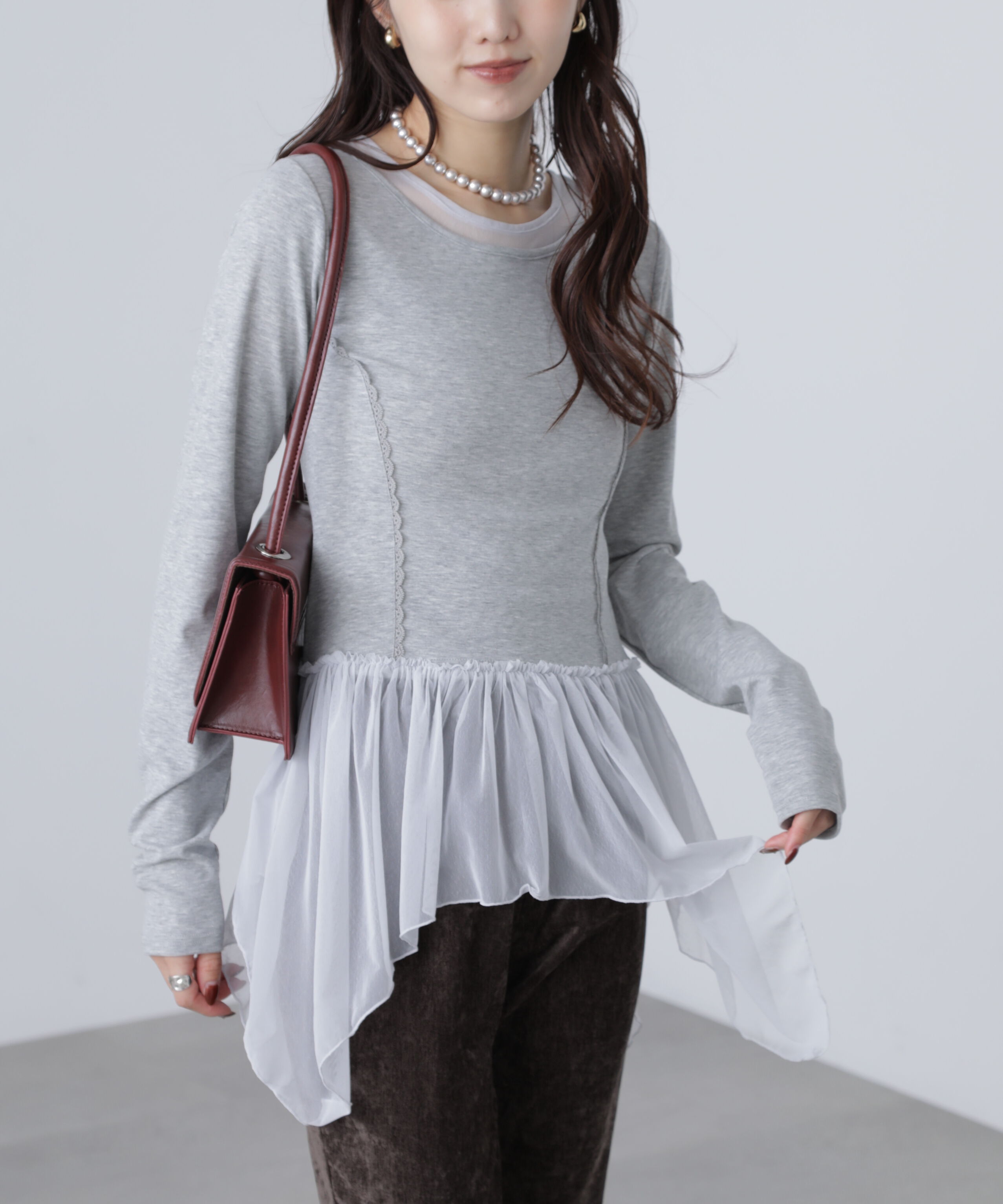  「イレヘムチュールドッキングカットソー」|Tシャツ・カットソー|