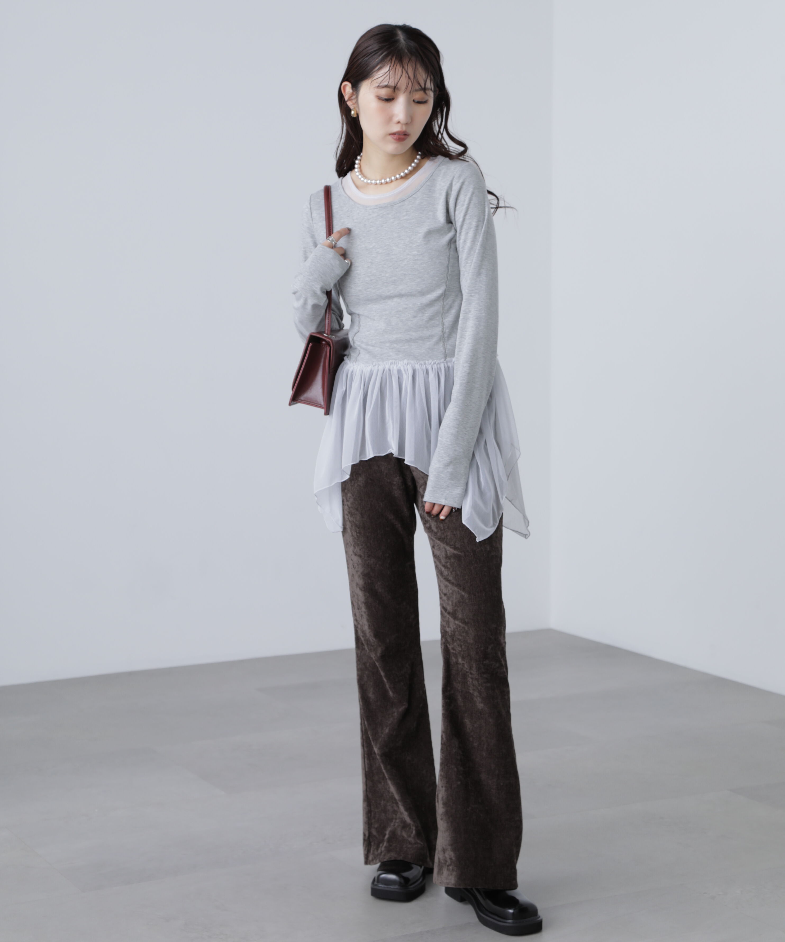  「イレヘムチュールドッキングカットソー」|Tシャツ・カットソー|