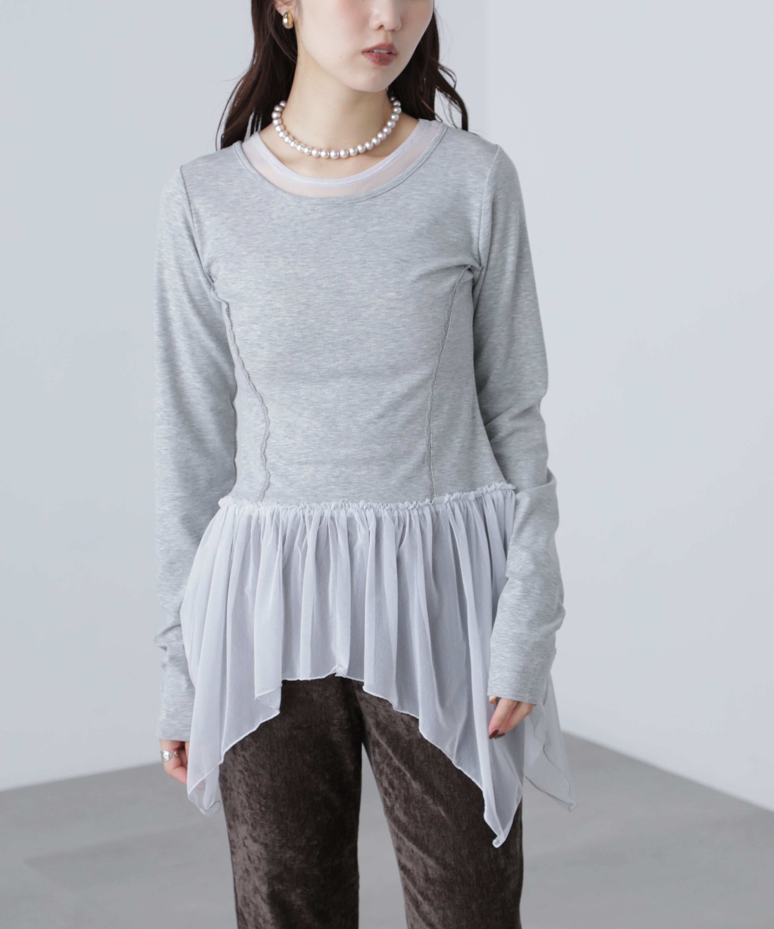  「イレヘムチュールドッキングカットソー」|Tシャツ・カットソー|