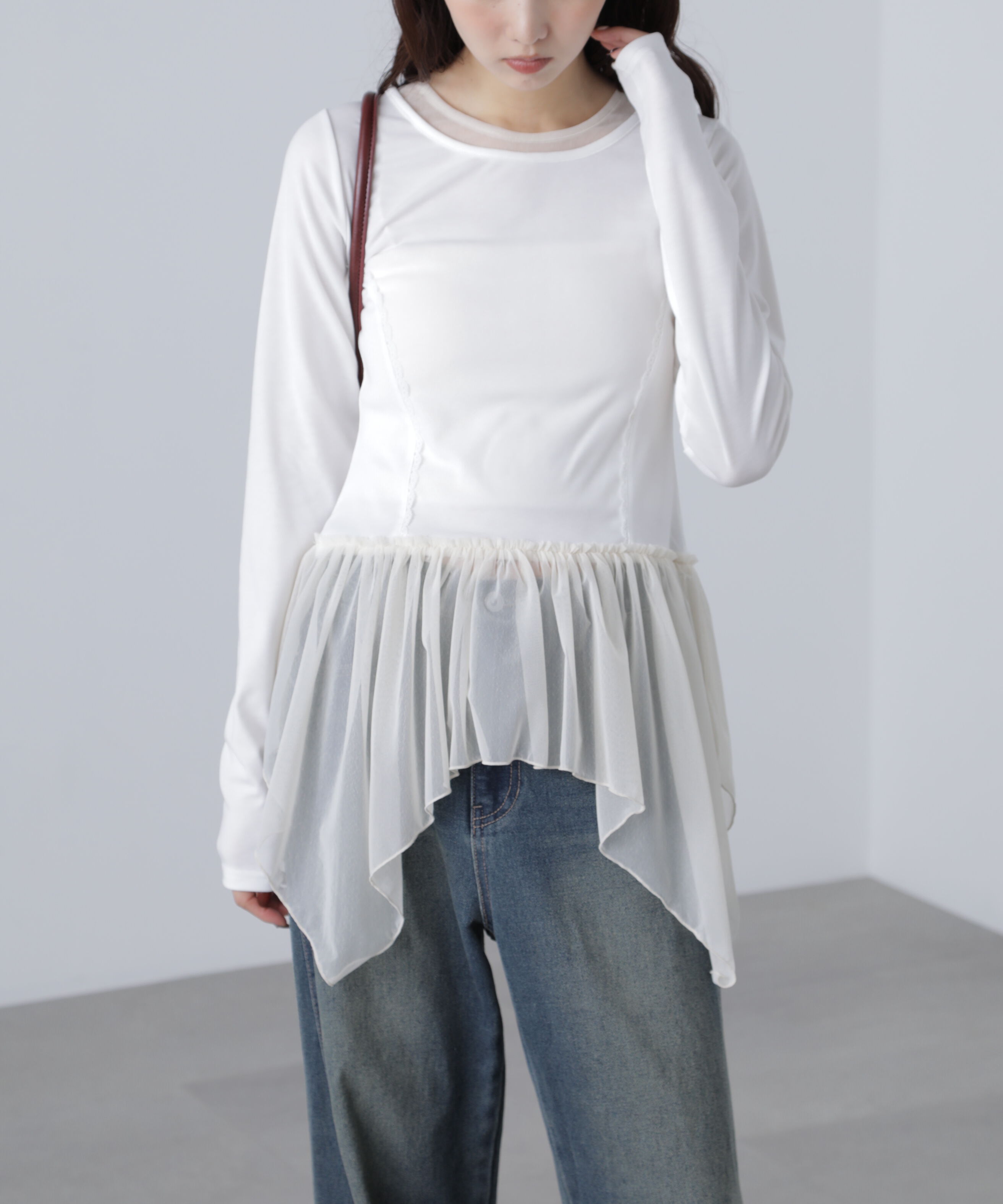  「イレヘムチュールドッキングカットソー」|Tシャツ・カットソー|