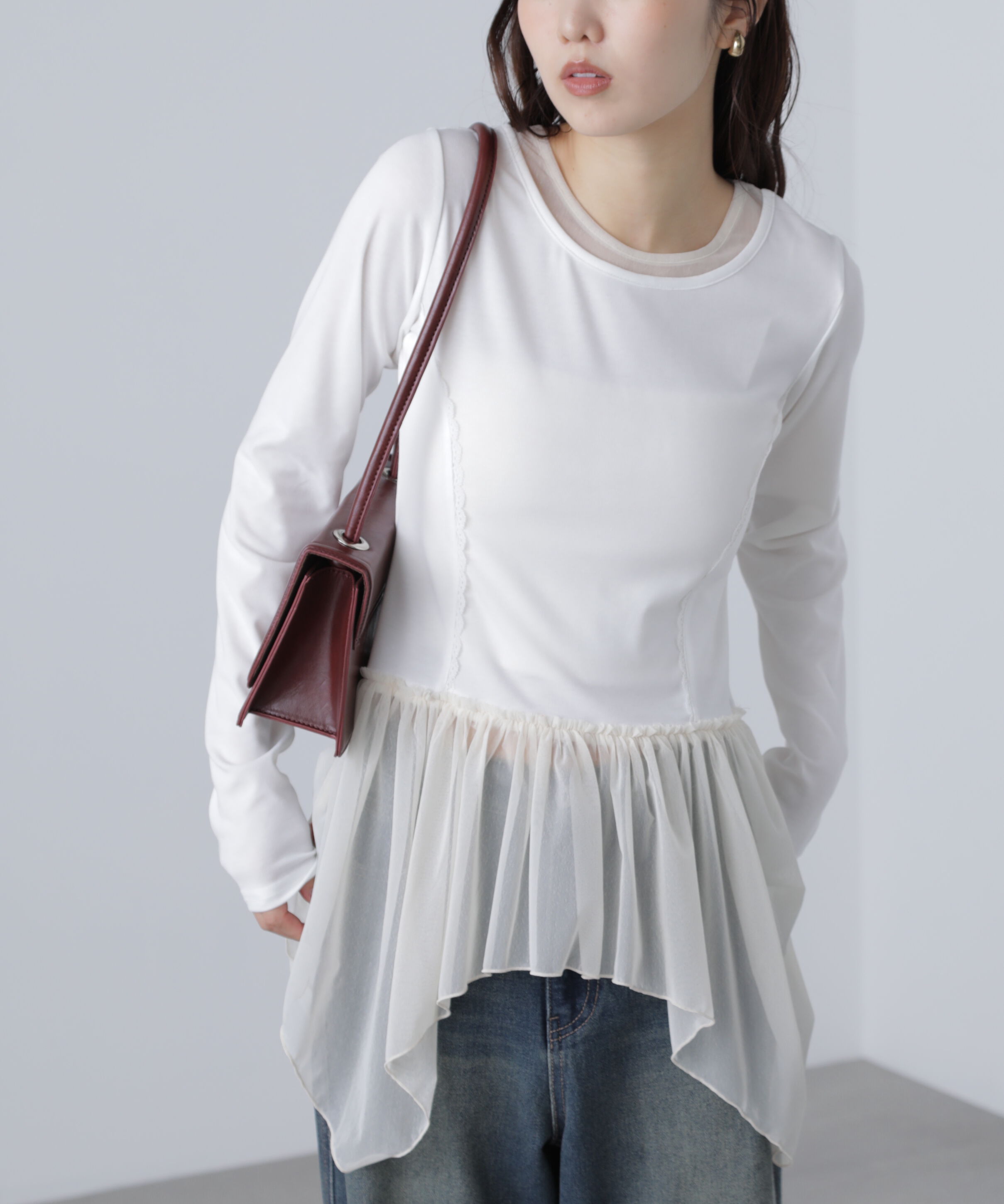  「イレヘムチュールドッキングカットソー」|Tシャツ・カットソー|