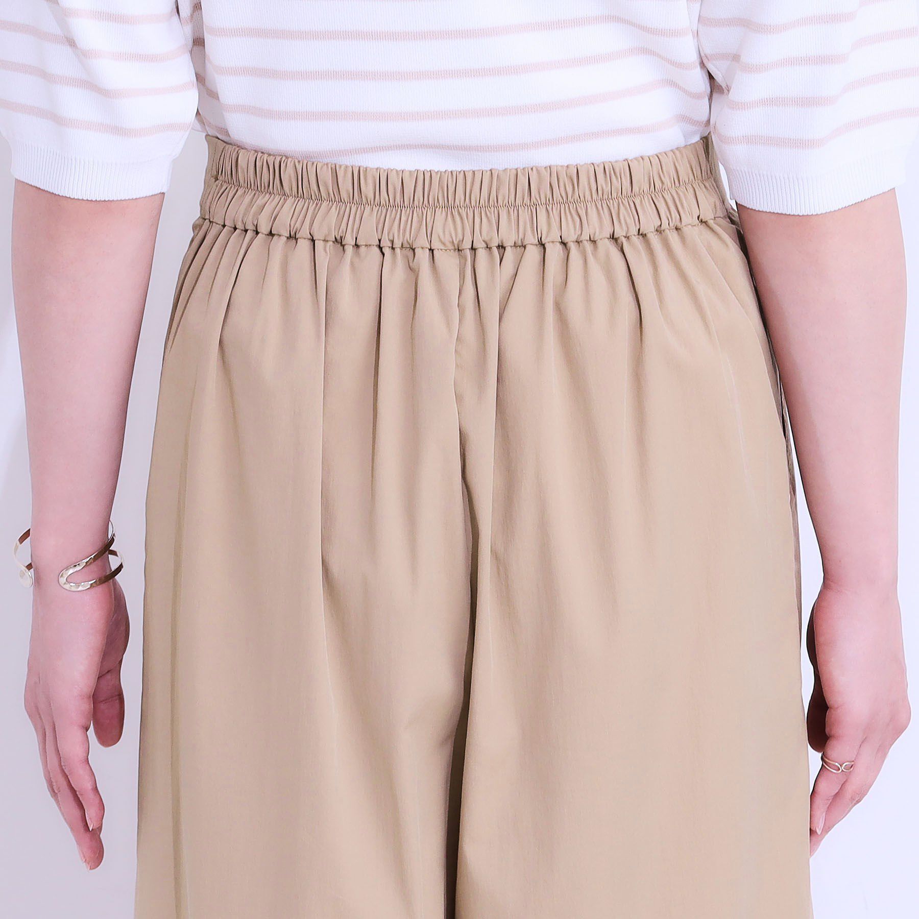 SHOO･LA･RUE「【ひんやり/UV】きれいめにもカジュアルにも ベイカーガウチョパンツ」|その他|