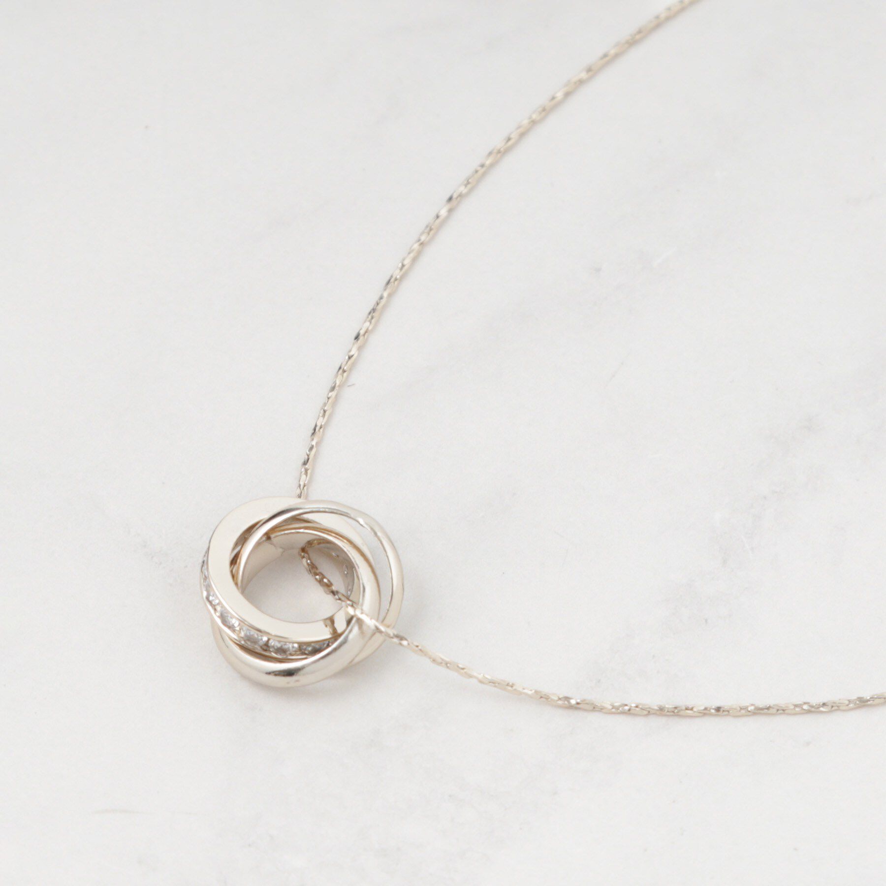 SHOO･LA･RUE「【2WAY】キラキラリングネックレス」|ネックレス|ゴールド(007)